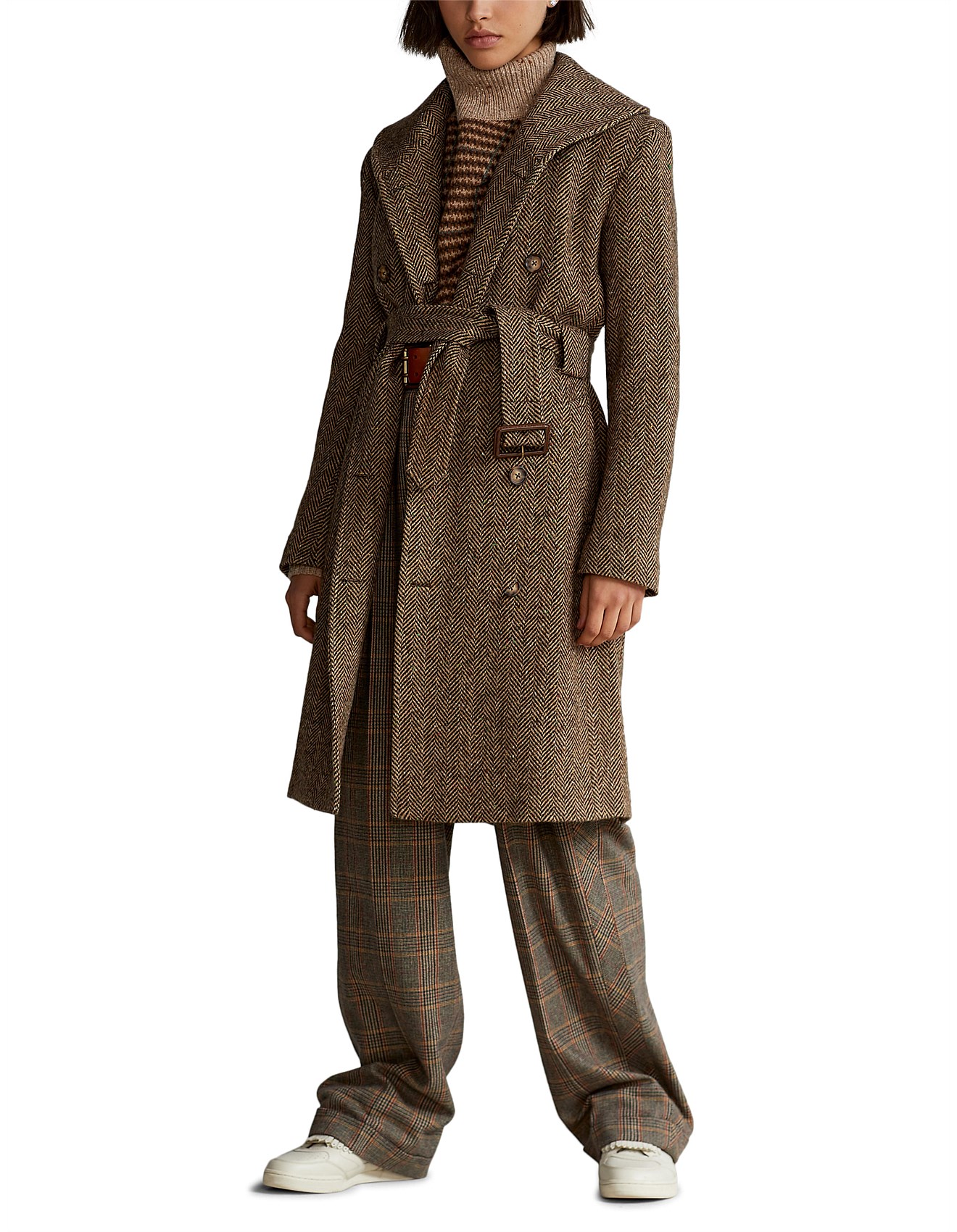 Polo Ralph Lauren Herringbone Wool Coat | David Jones