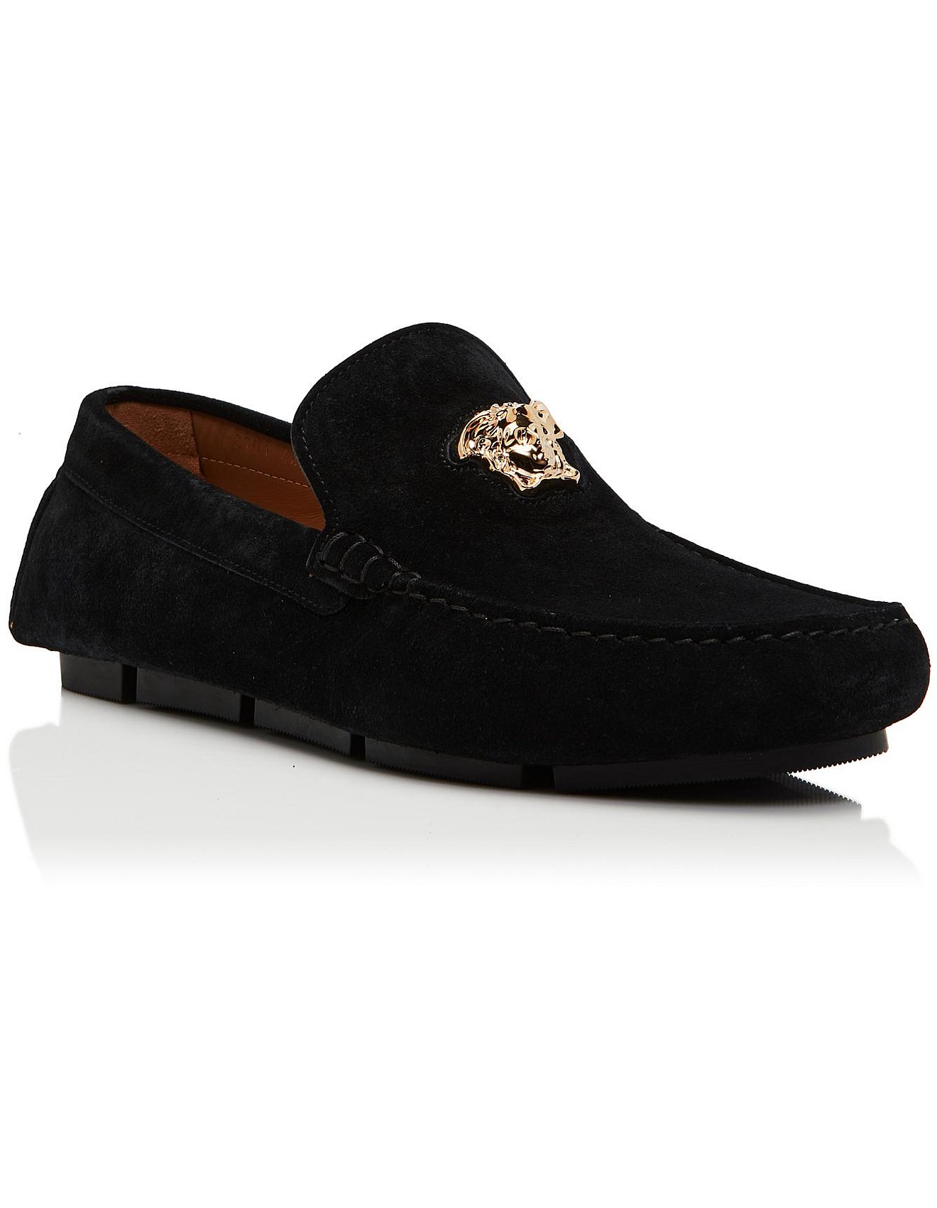 versace suede loafers