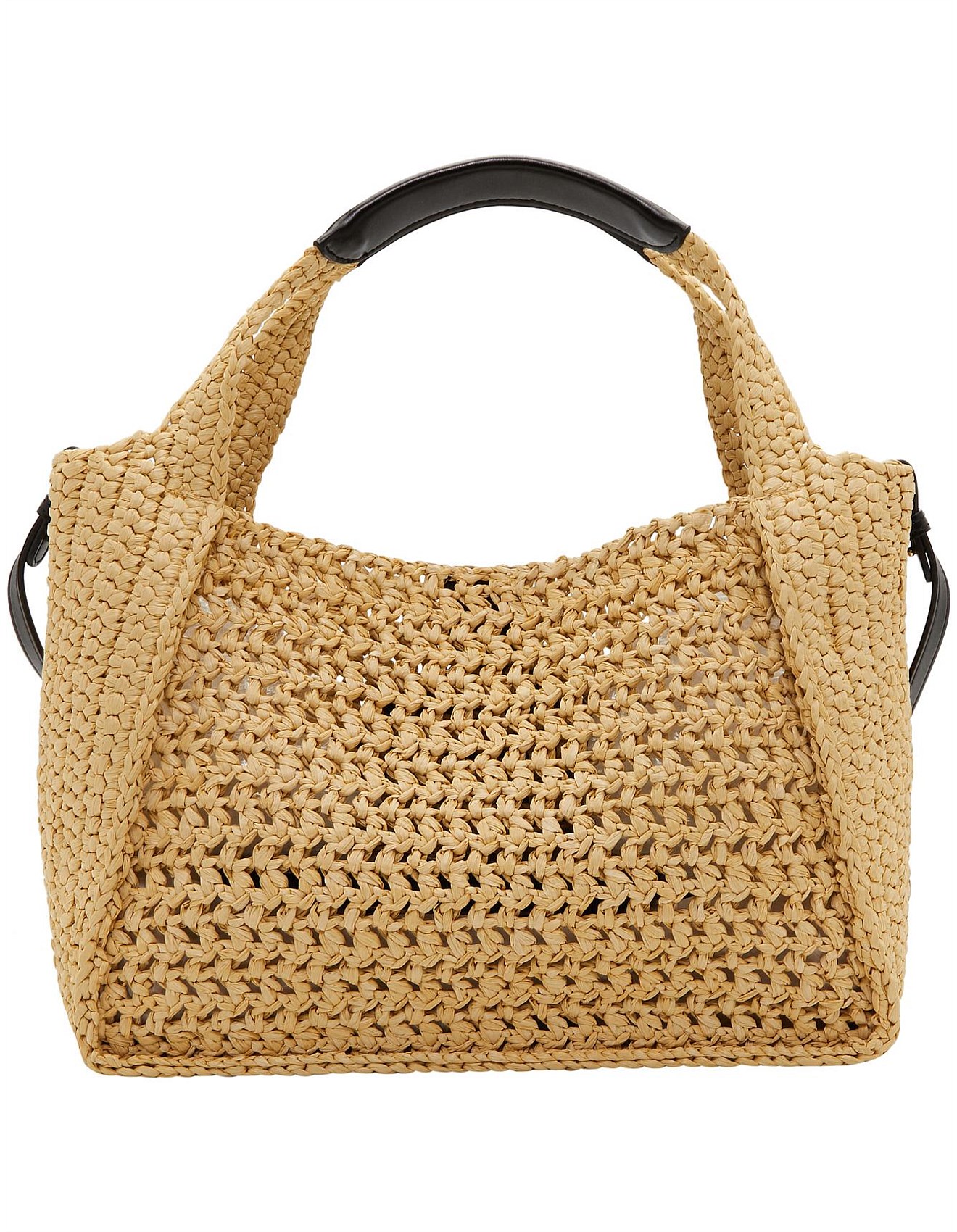 Stella Mccartney Stella Logo Raffia Crossbody Bag | David Jones