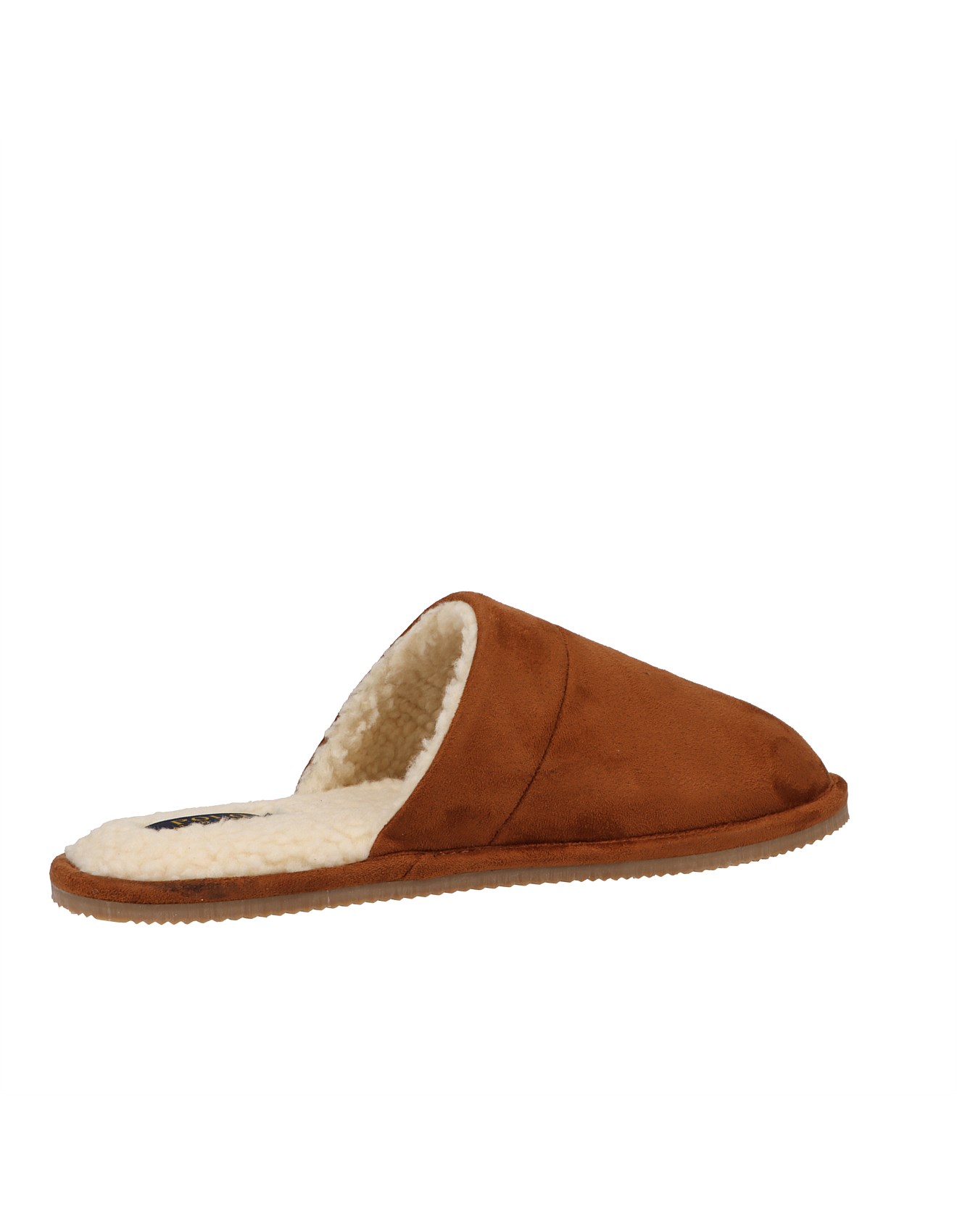 klarence microsuede scuff slipper