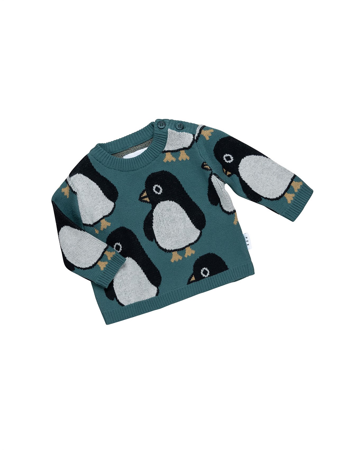 Huxbaby Penguin Knit Jumper (3-6m-2y) David Jones