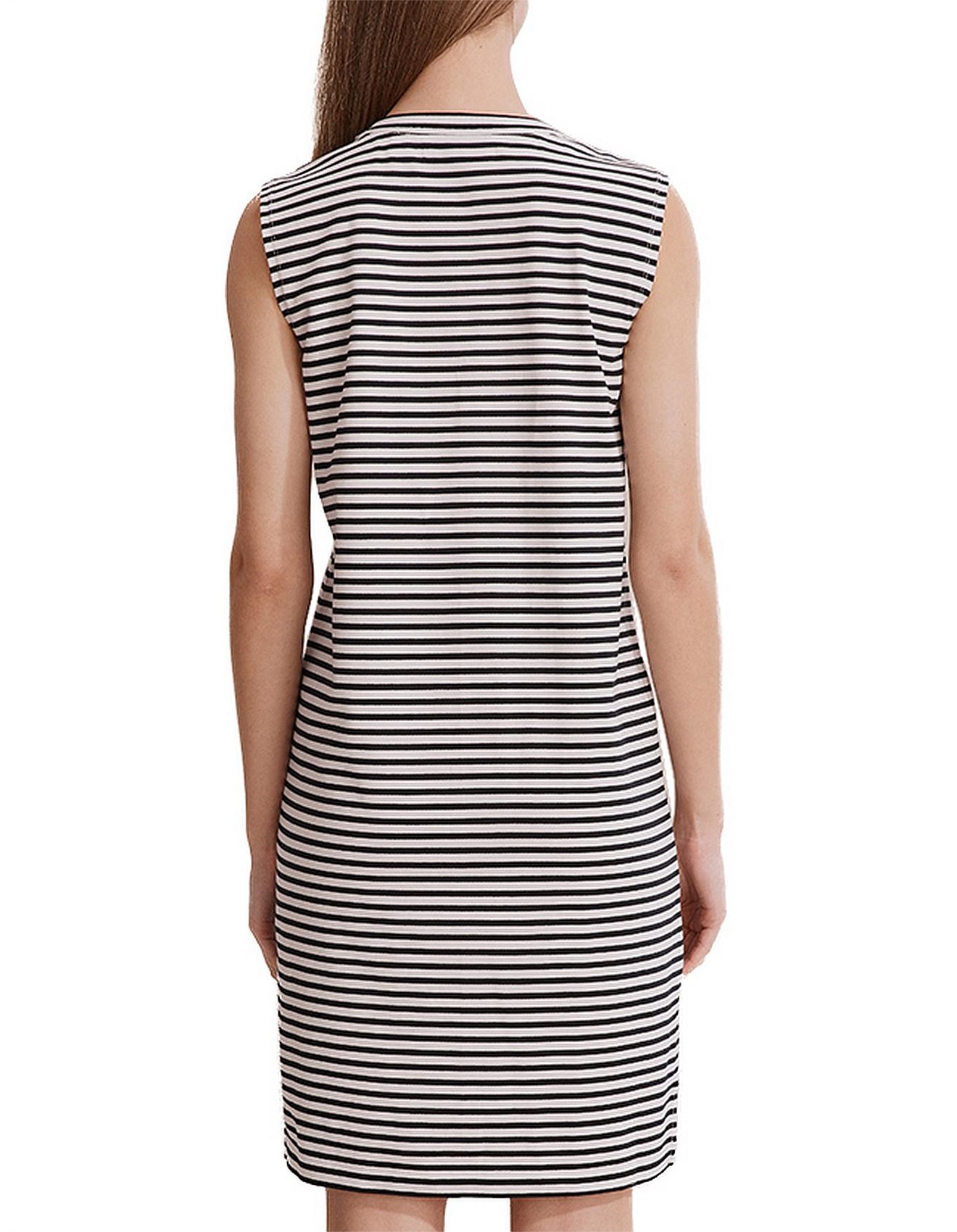 Country Road Australian Cotton Stripe Embossed Tank Dress David