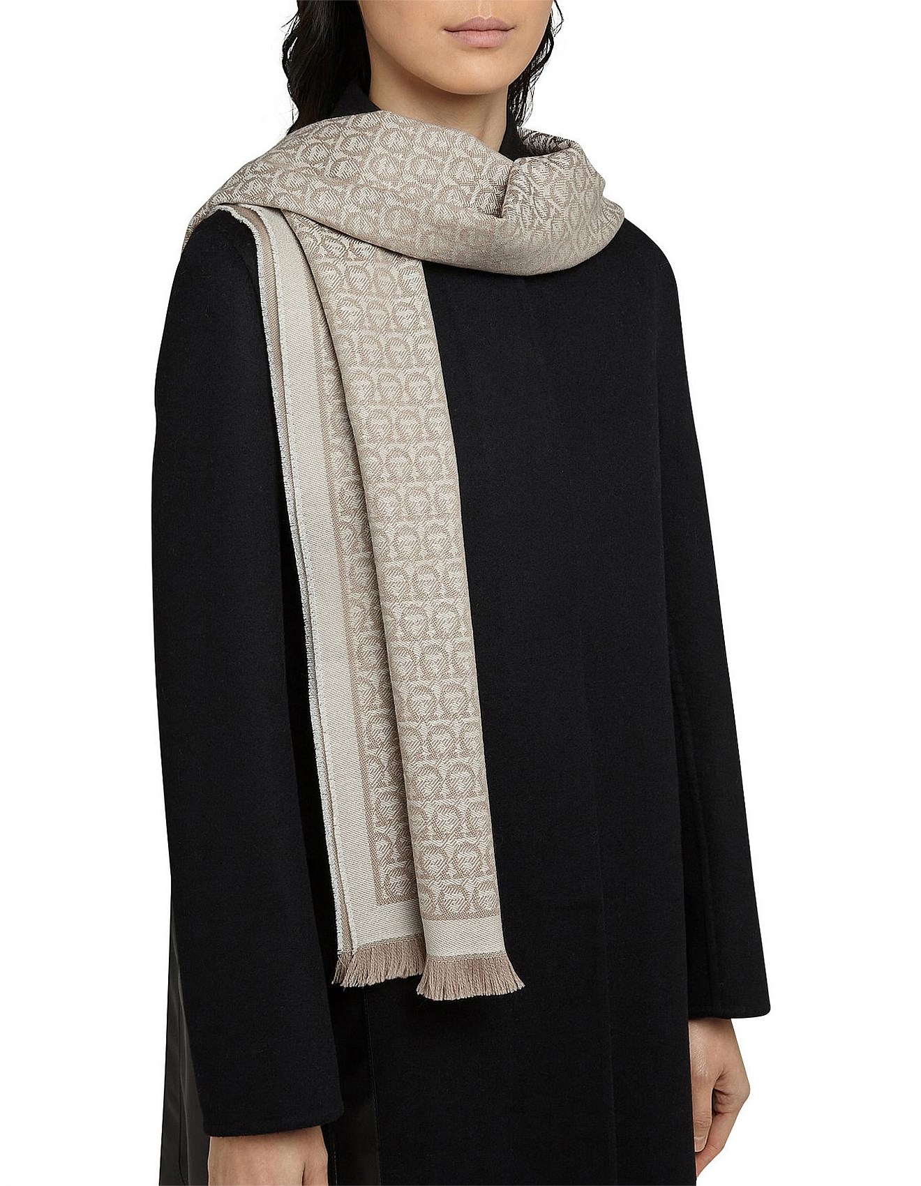 Ferragamo Gancini Woolen Scarf David Jones