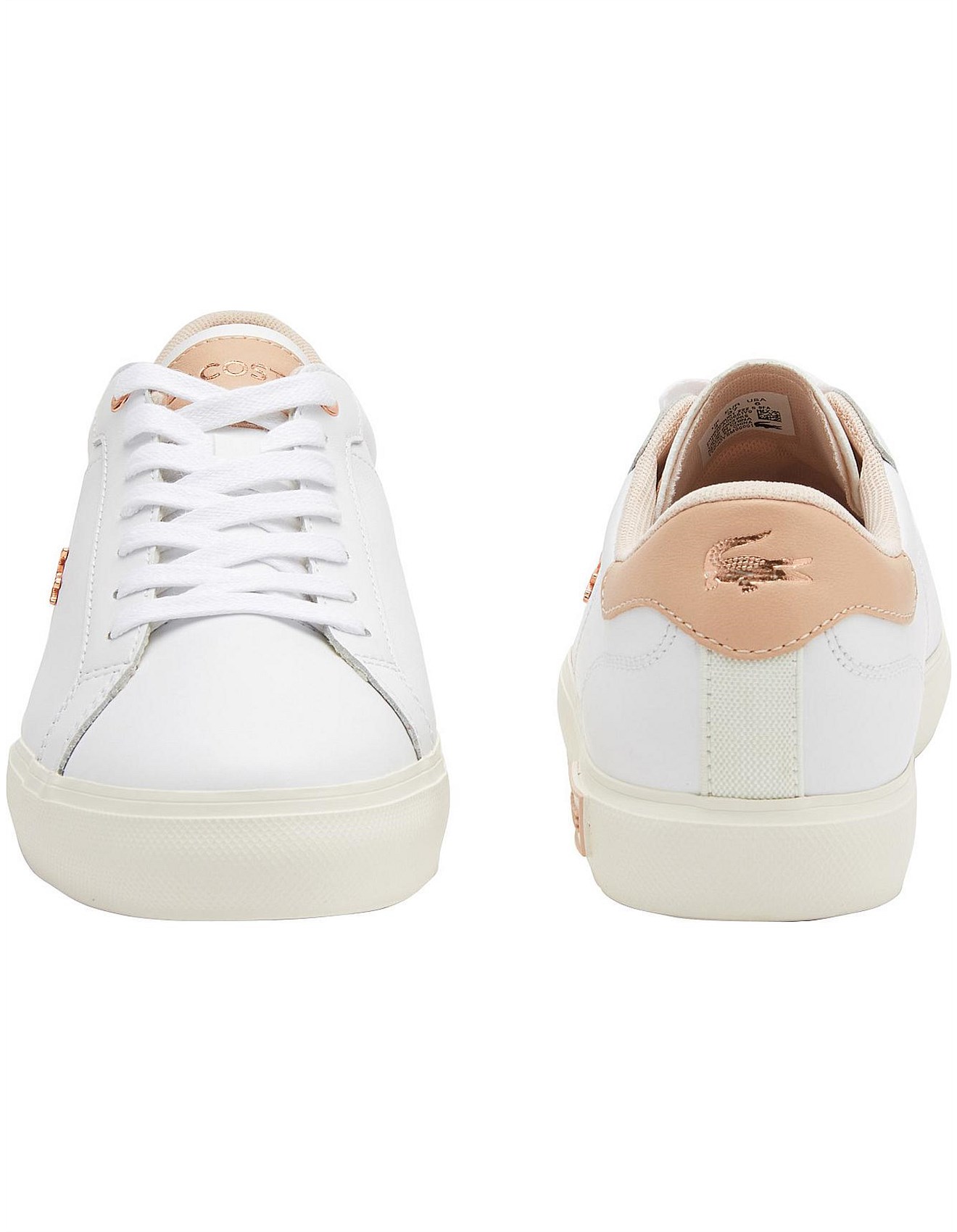 Lacoste Powercourt Lacoste Sneaker Damen Rosegold Clearance