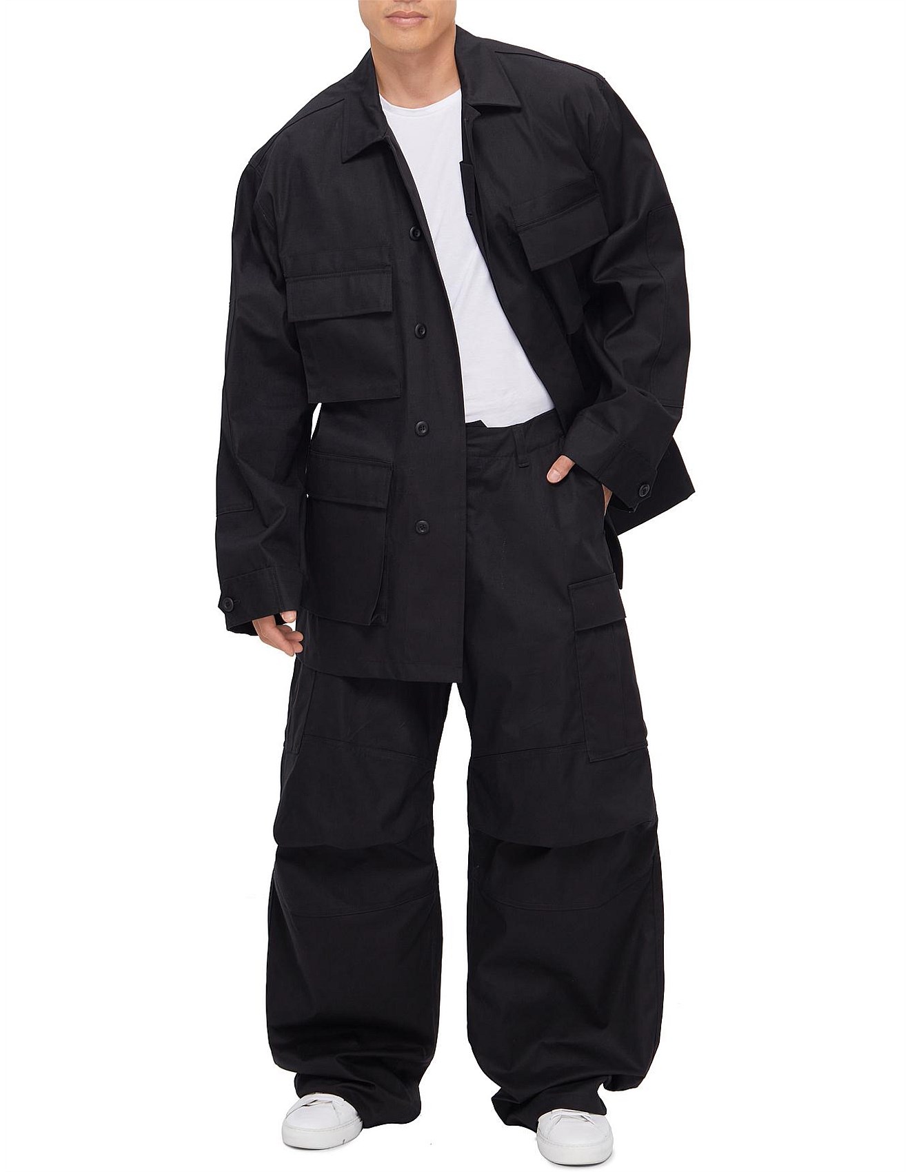 BALENCIAGA 22WINTER KICKS CARGO TROUSERS