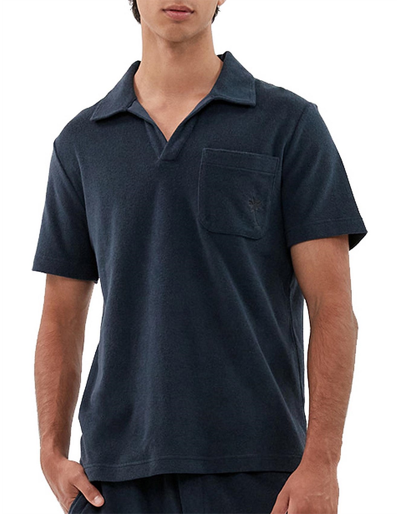 Jag Terry Towelling Polo David Jones