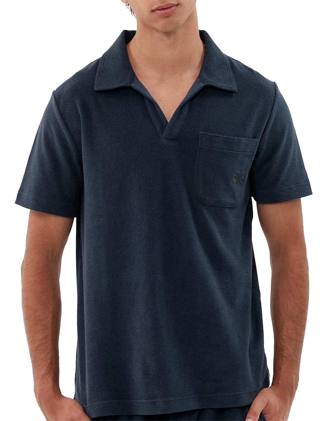 Jag Terry Towelling Polo David Jones