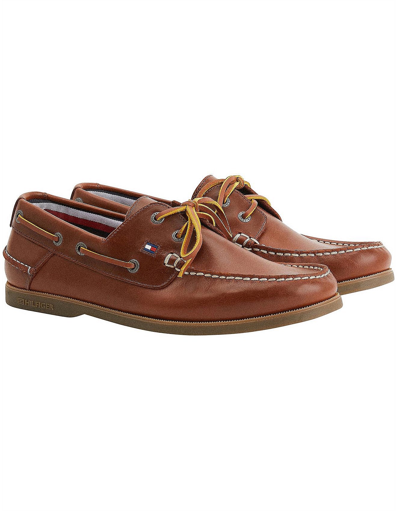 Tommy Hilfiger Classic Leather Boat Shoe David Jones