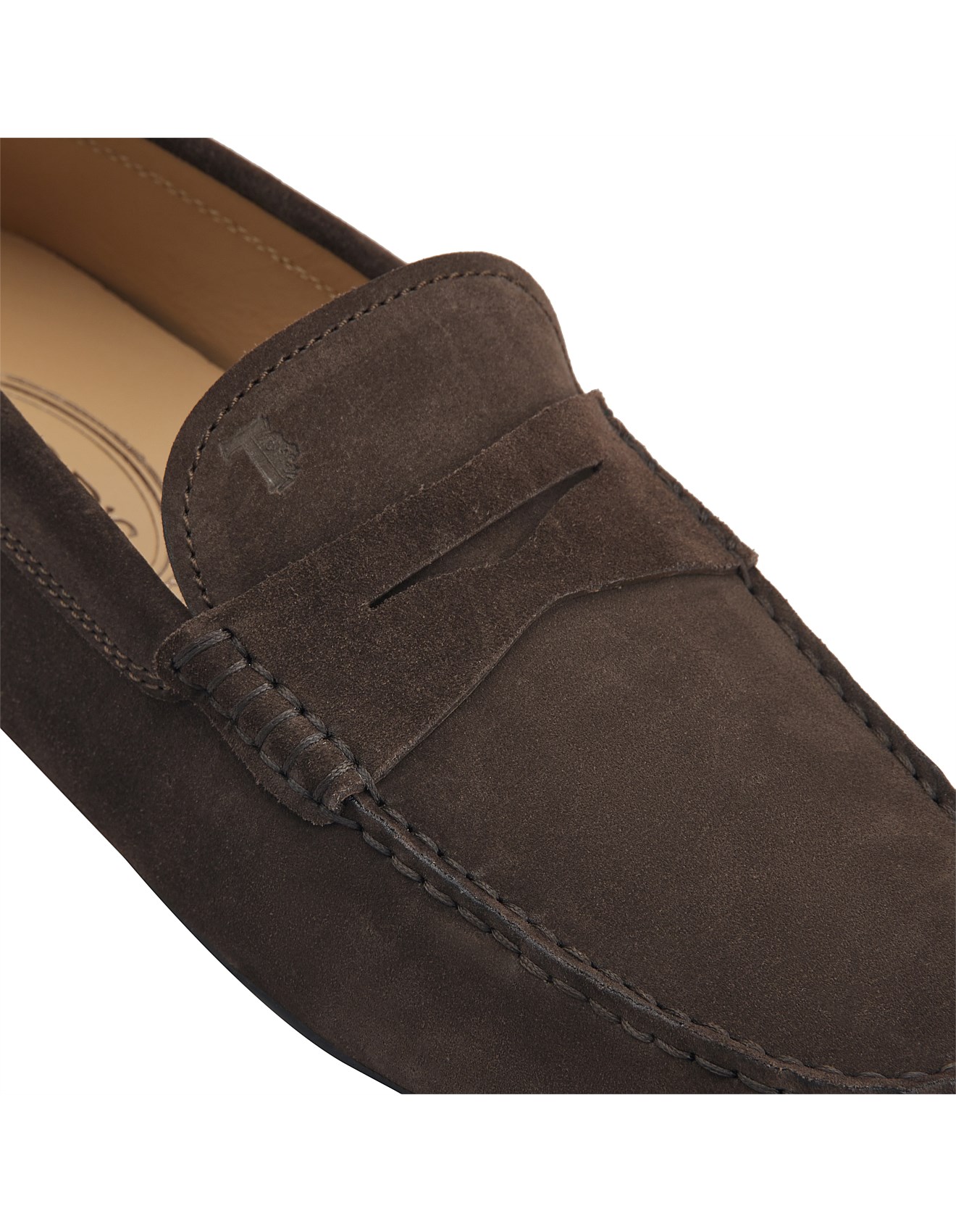 Tod's Gommino Driving Loafers Gommino Suede Loafers Man BLUE