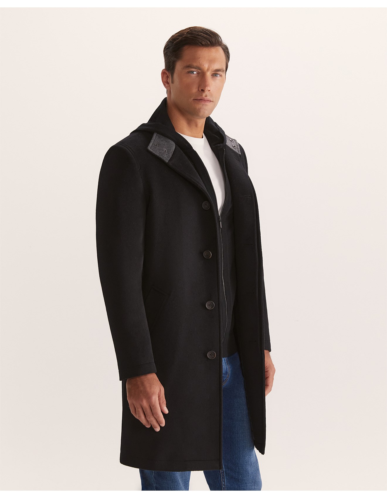 Saba Hofmann Wool Overcoat | David Jones