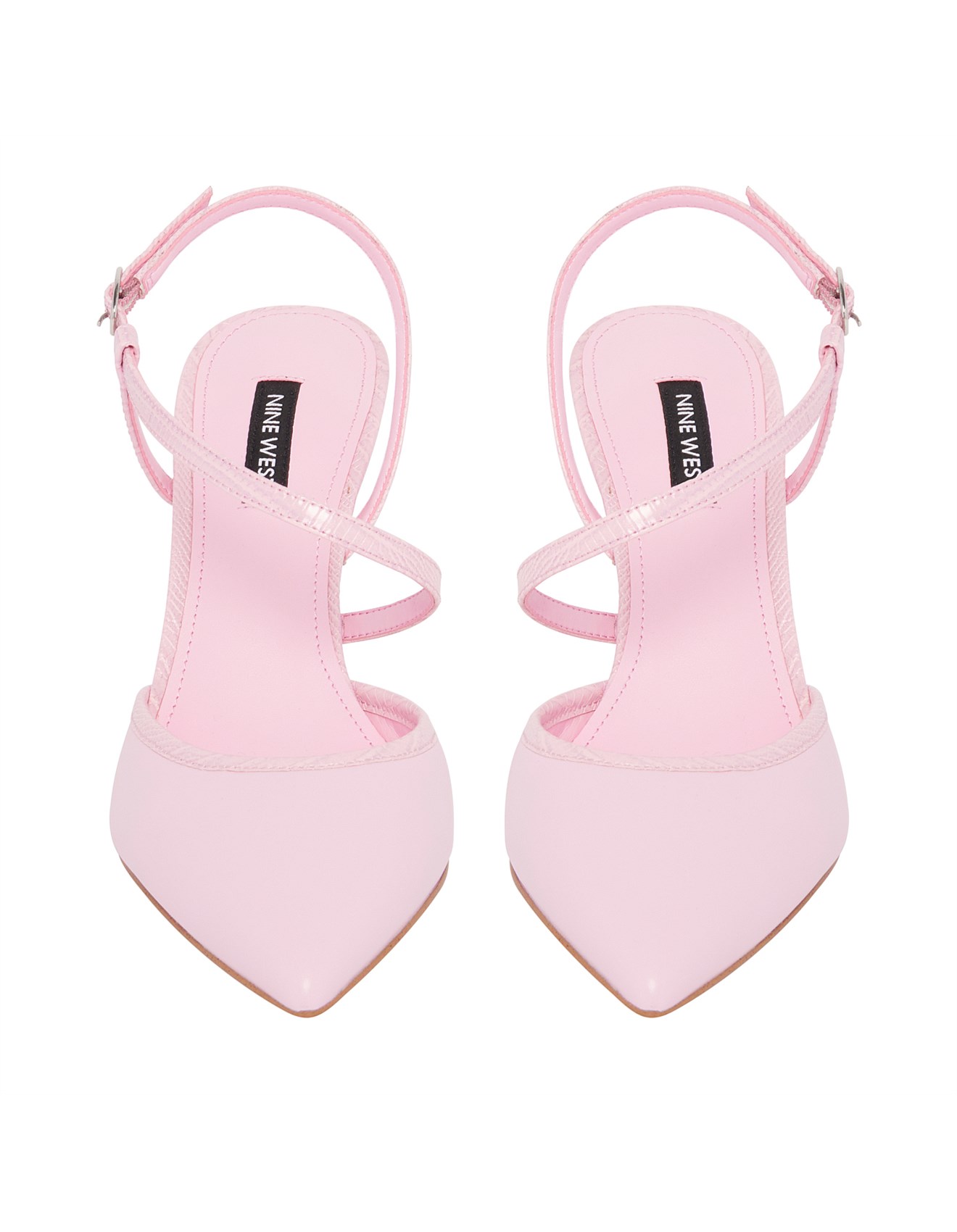 Pink Nine West White Pumps Pointy Toe Nine West Pink Shoes Buy - Main Image