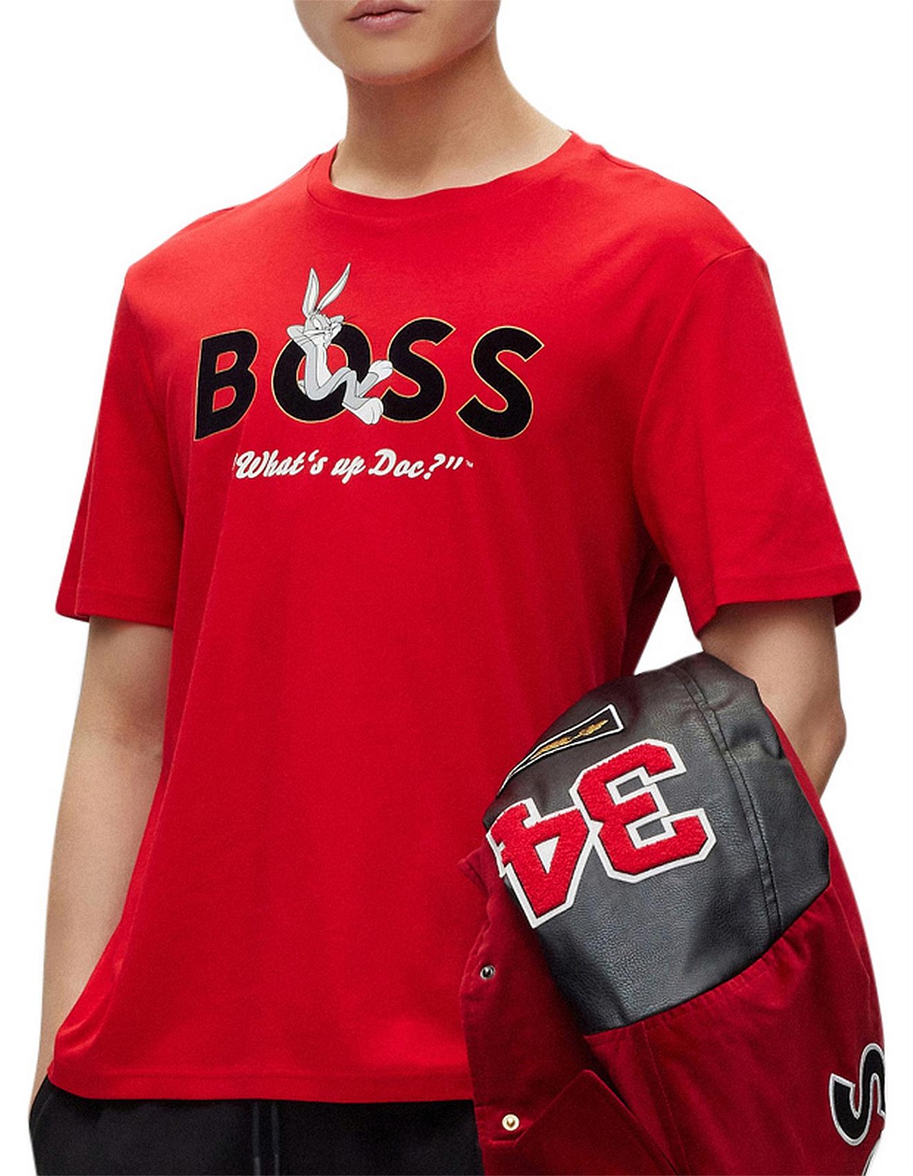 Boss Looney Tunes X Boss Mercerised-cotton T-shirt | David Jones