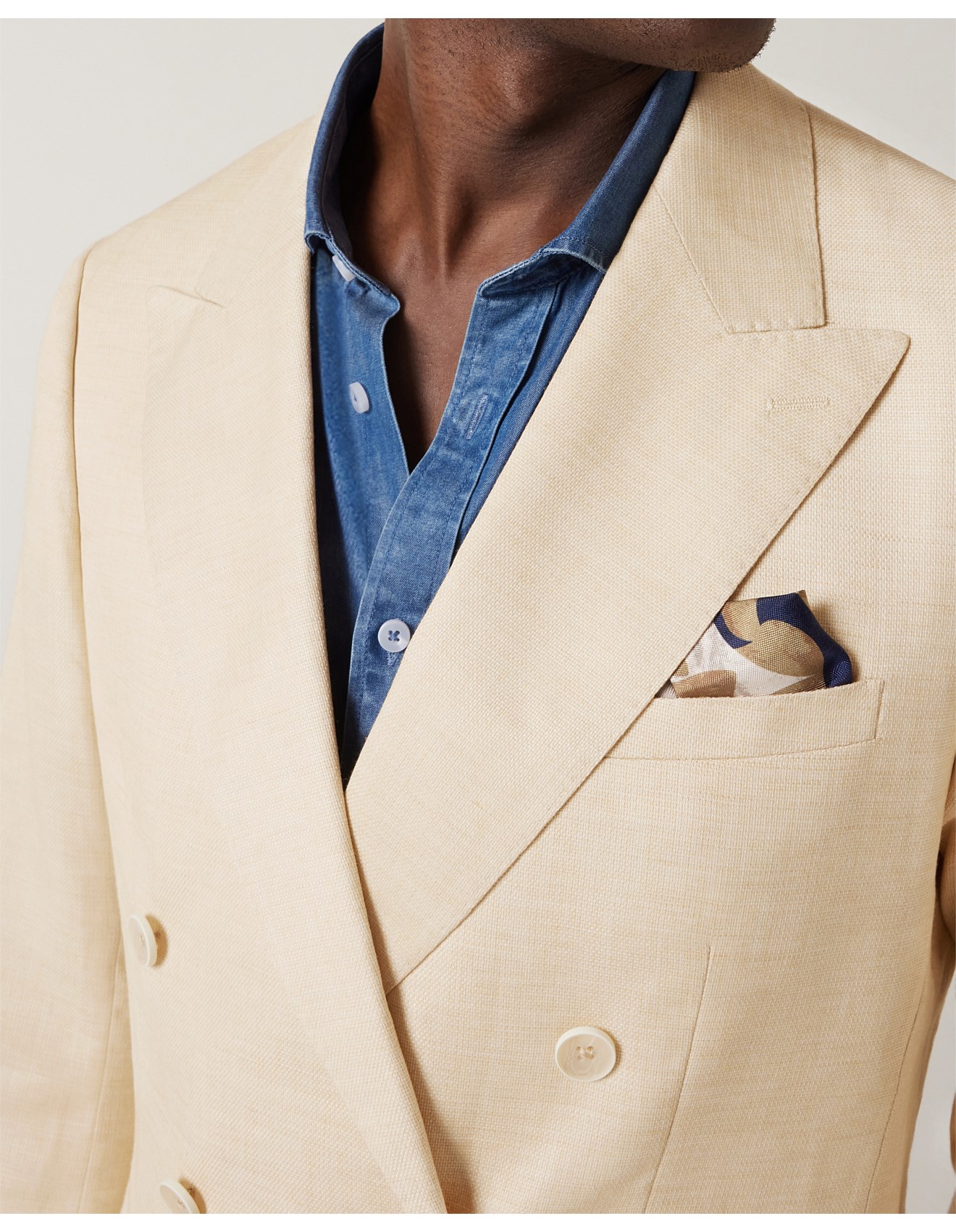 Politix Slim Stretch Double Breasted Tailored Jacket | David