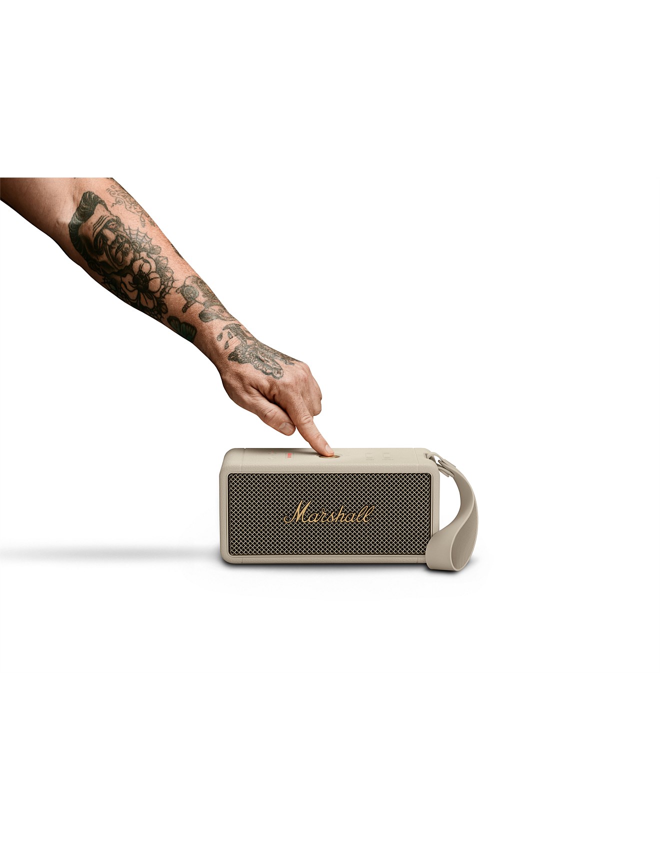 Marshall Middleton Portable Bluetooth Speaker -Cream | David Jones