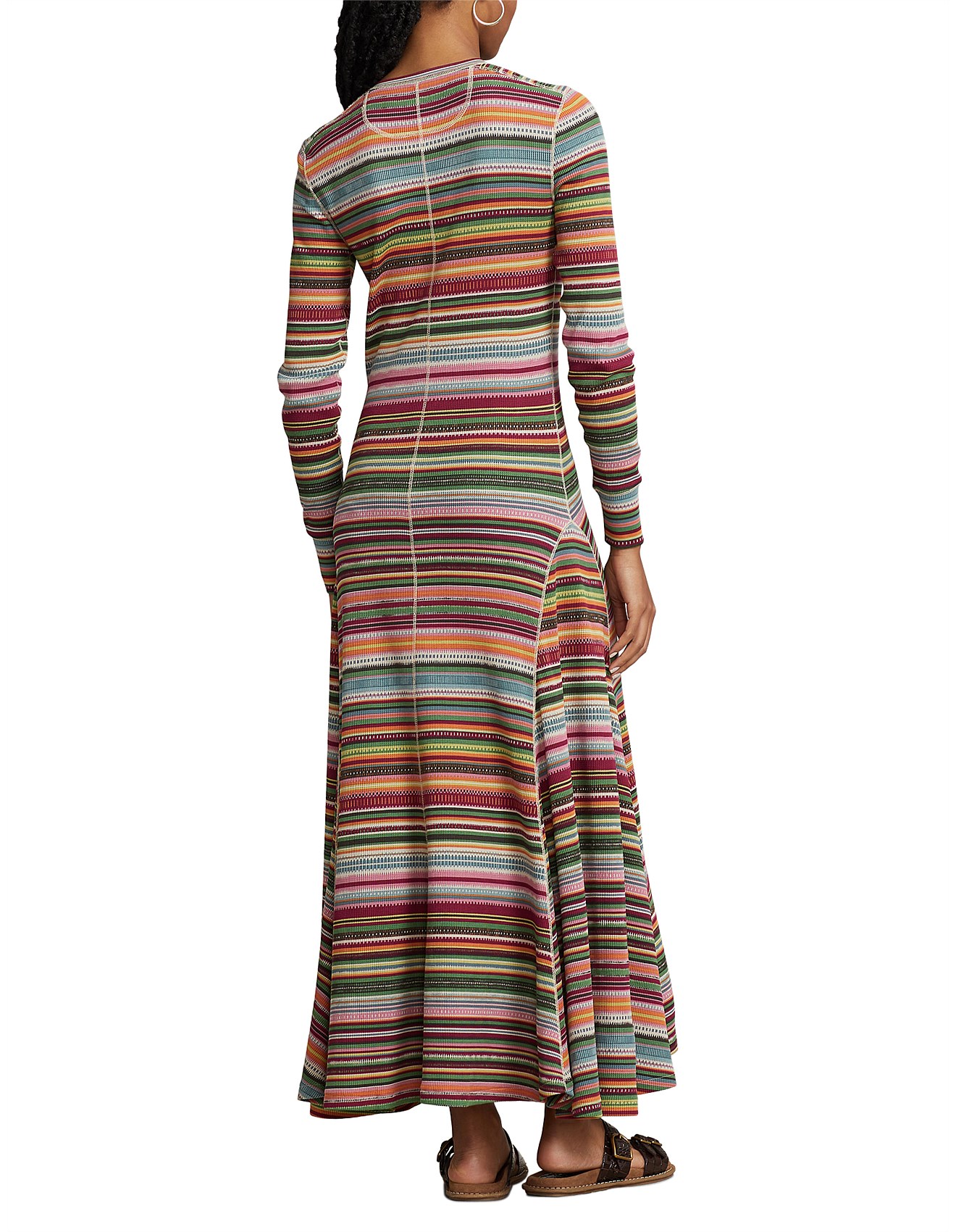 Polo Ralph Lauren Striped Cotton-blend Henley Dress | David Jones