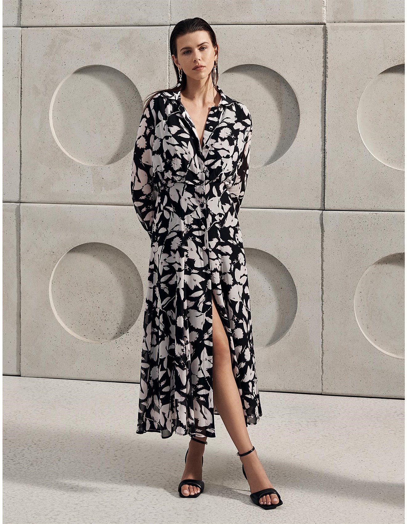 Witchery Abstract Textured Print Dress David Jones