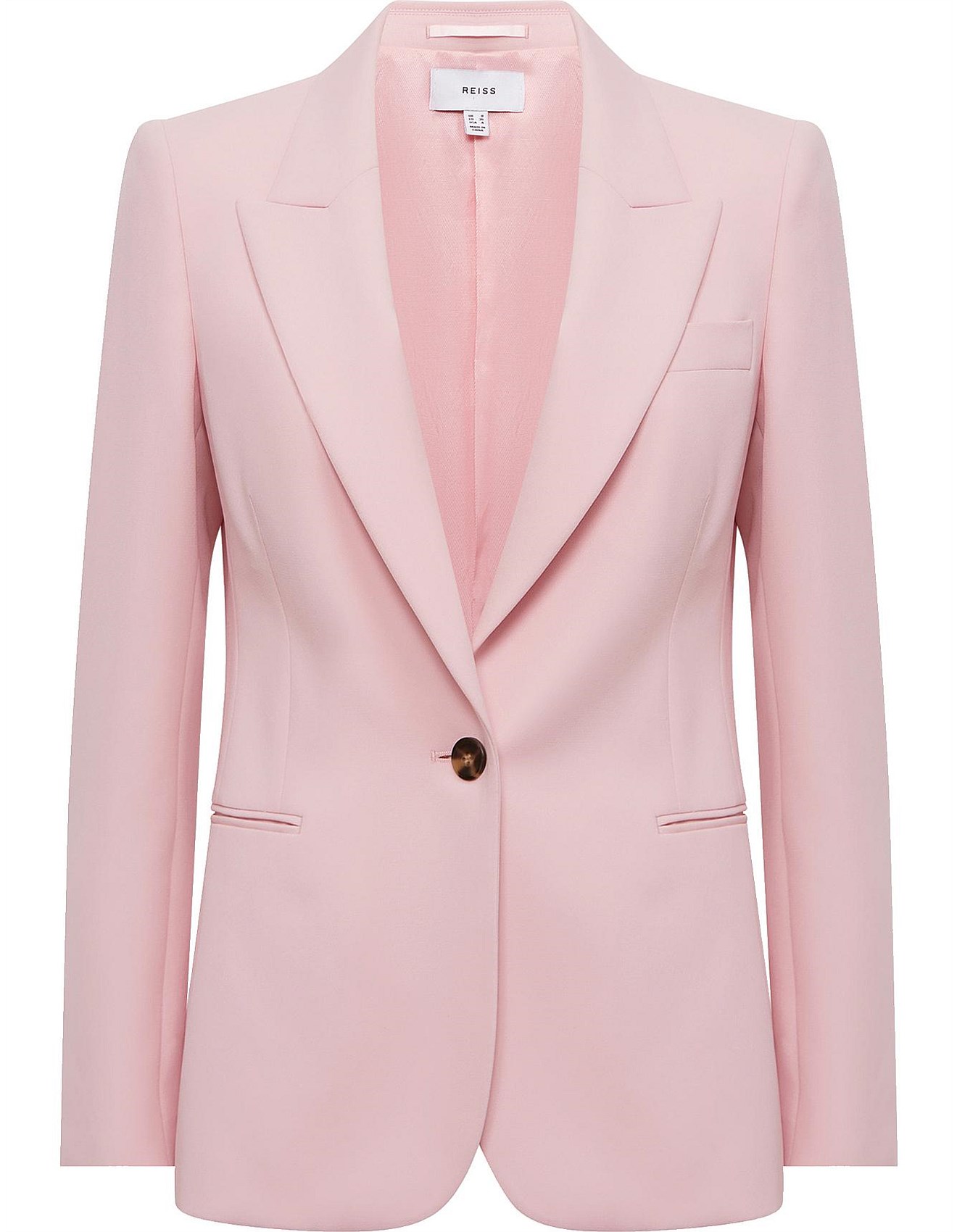 Suit Reiss Pink Blazer REISS REISS Petite Hewey One Button Blazer