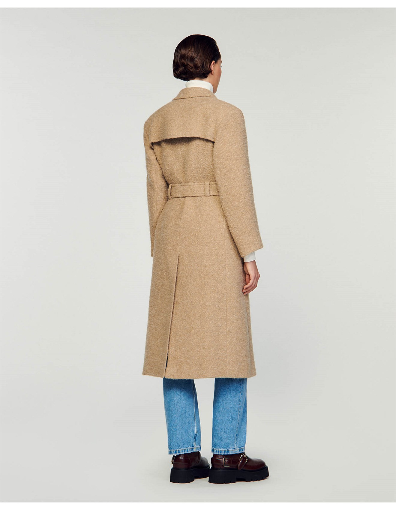 sandro paris  コート SANDRO Coats & Jackets | Black Women's Coat | YOOX