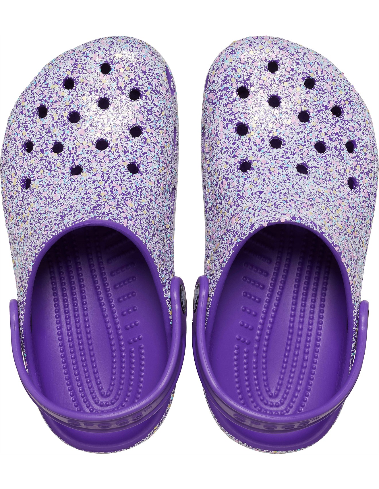 Lavender Glitter Crocs Crocs Classic Glitter Clog T David Jones