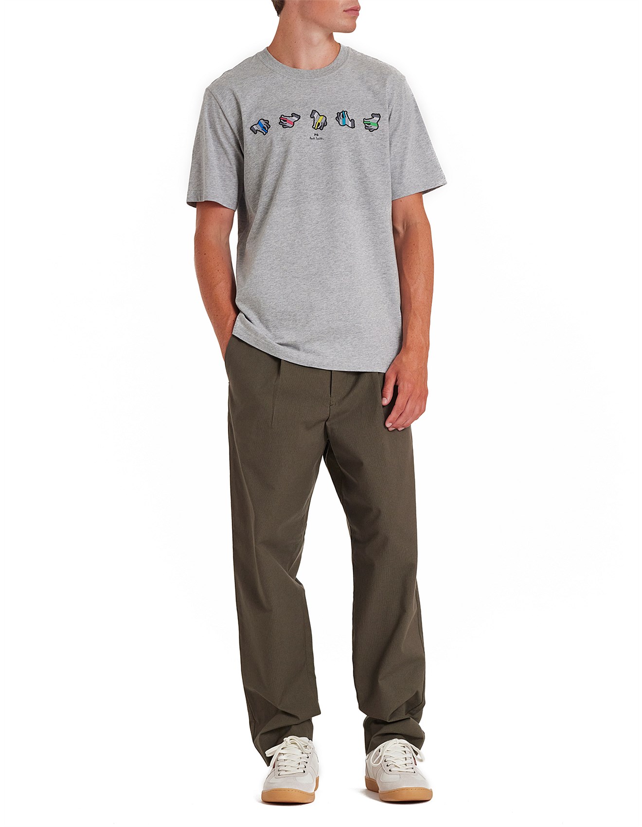 Ps By Paul Smith Mens Regular Fit T-shirt Zebra | David Jones