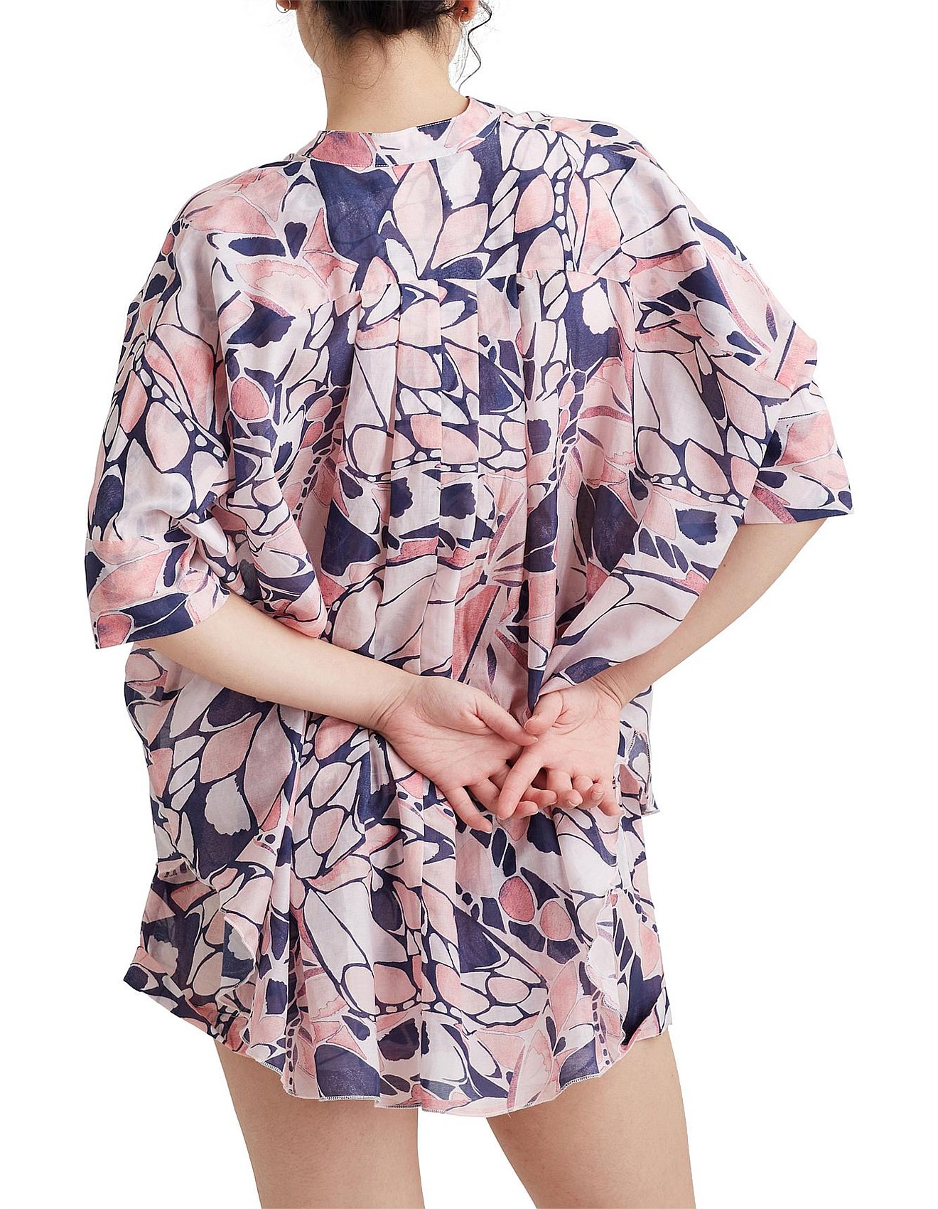 Papinelle Papillion Flowy Short Sleeve Boyfriend Boxer Short Pj