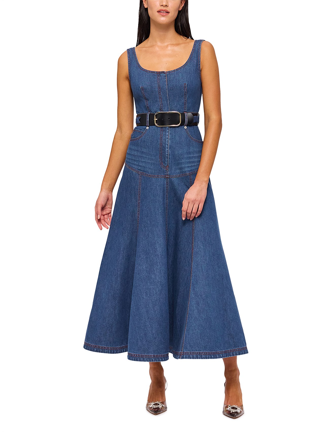 【新品】2WAY DENIM LIKE LACE DOCKING DRESS We just added new pieces to Denim Daze 2💙 Snatch them now 20% off