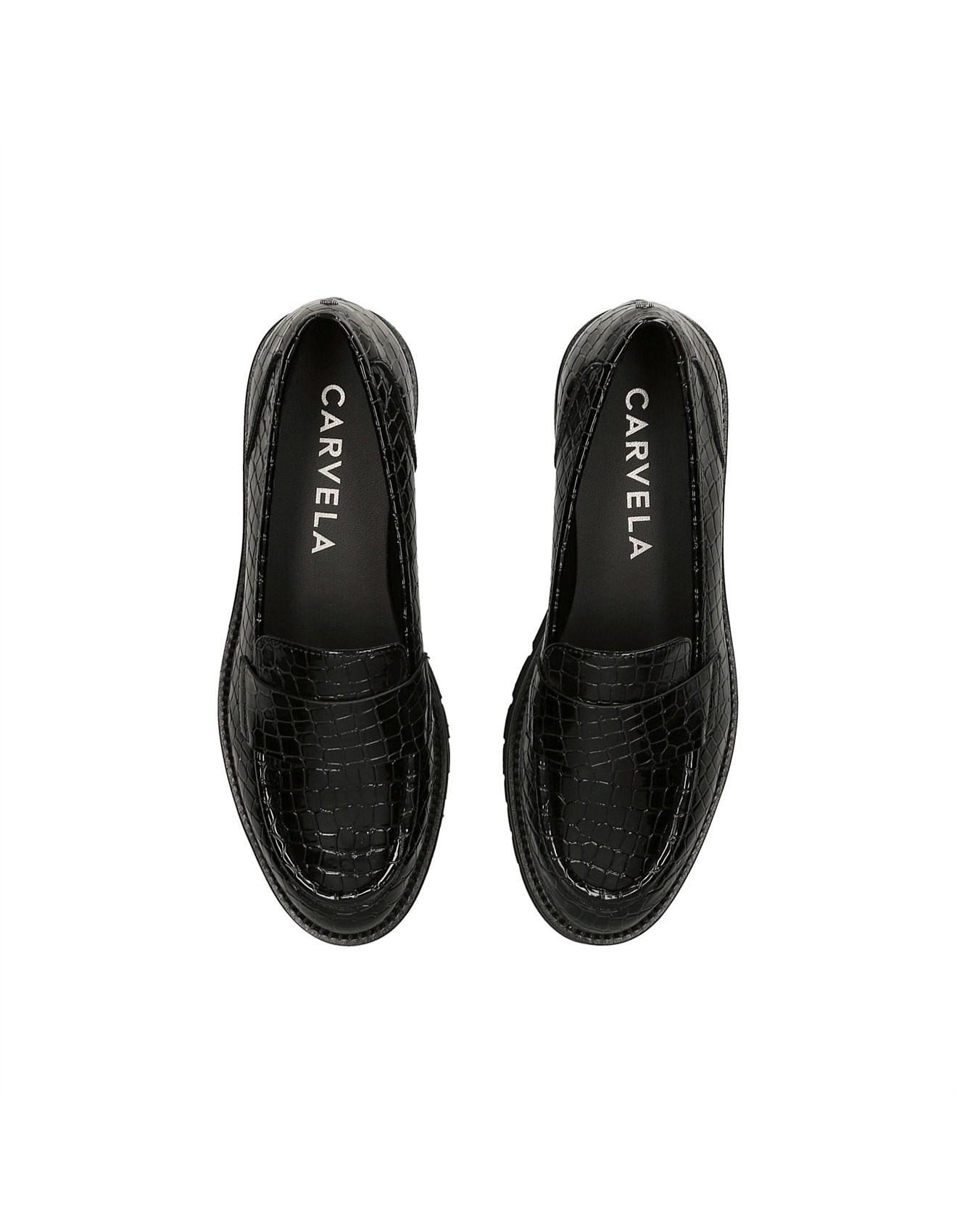 Carvela Grange Black Patent Flats David Jones