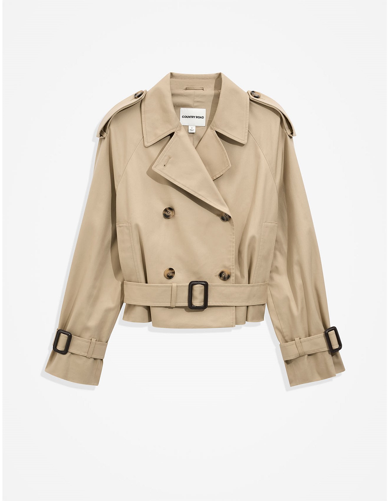Country Road Cropped Trench Jacket | David Jones