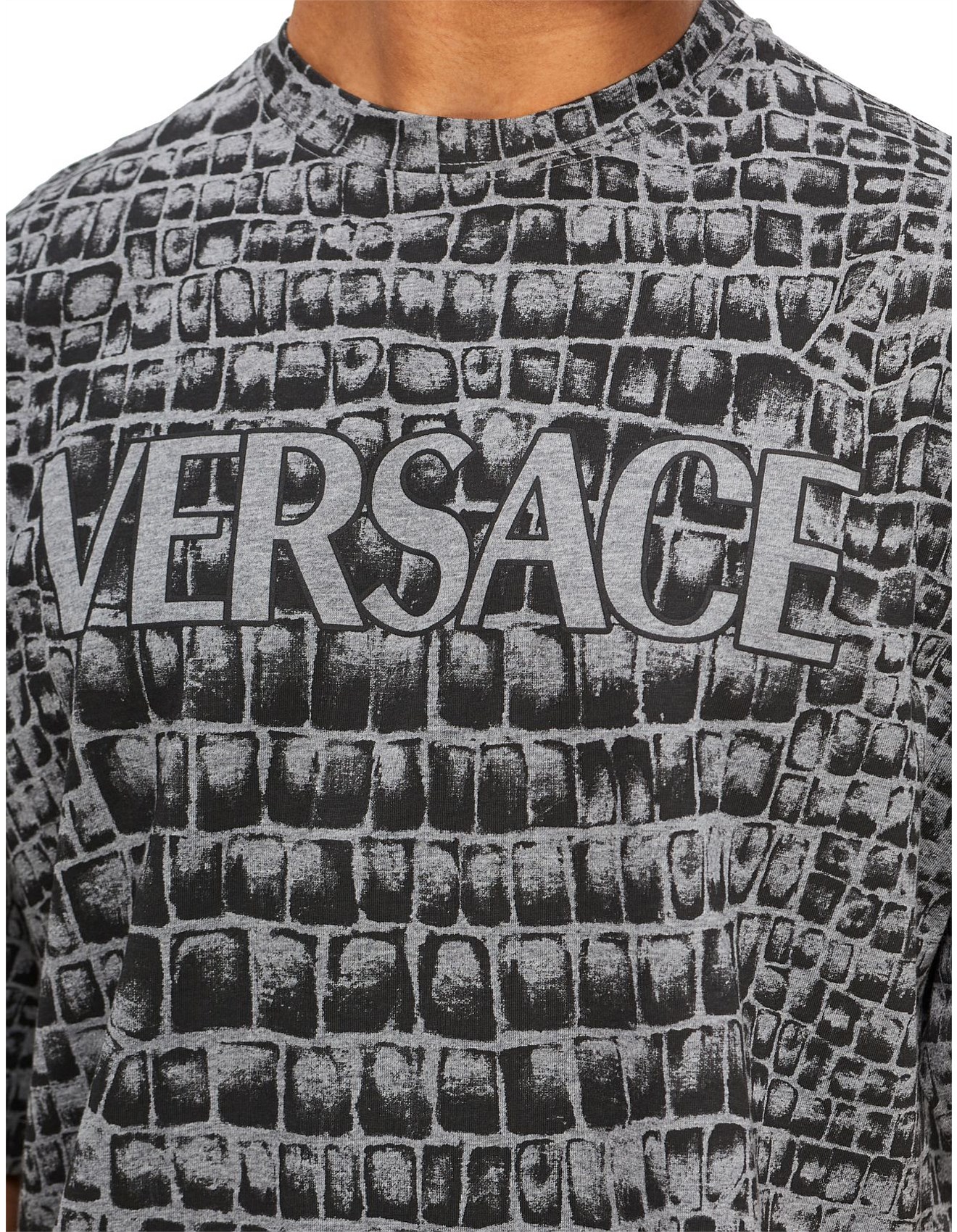 Versace Collection Crocodile Print T-shirt David Jones