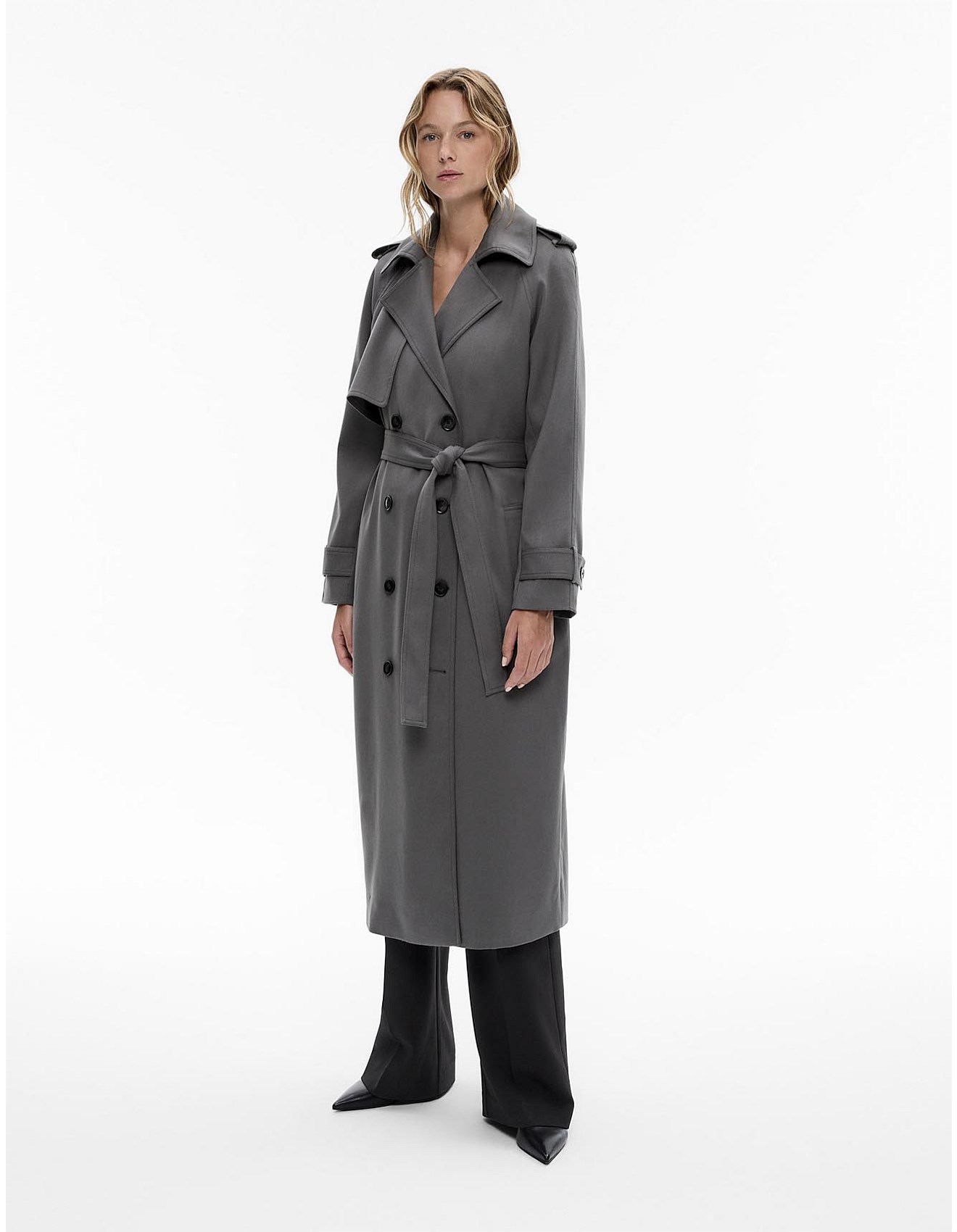 Witchery Draped Trench Coat | David Jones
