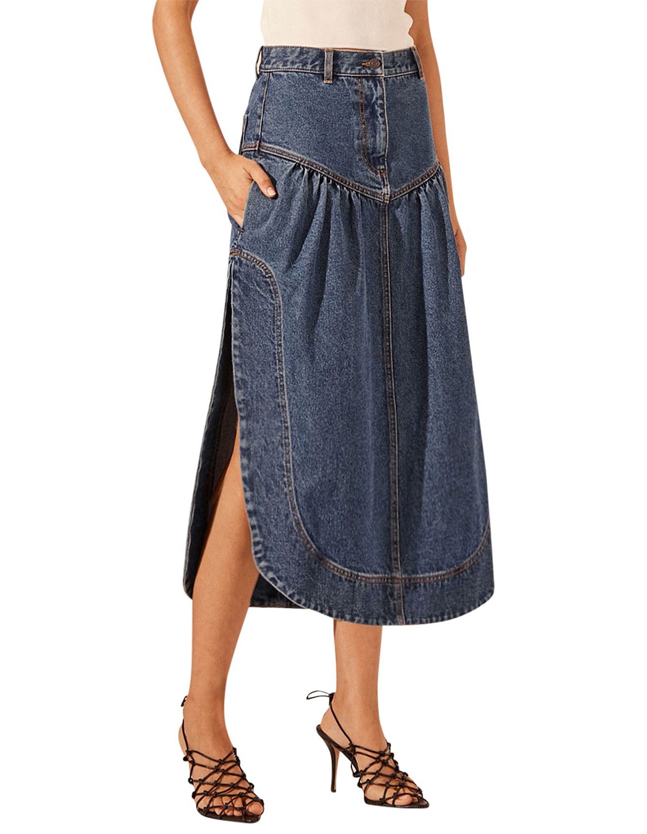 Shona Joy Raquel Petal Midi Skirt | David Jones