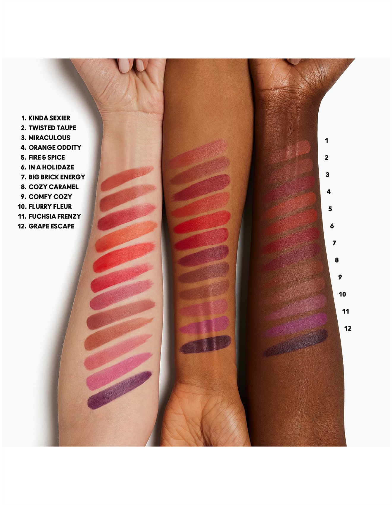 Mac Lips By the Dozen Mini Powder Kiss Lipstick X12 | David Jones