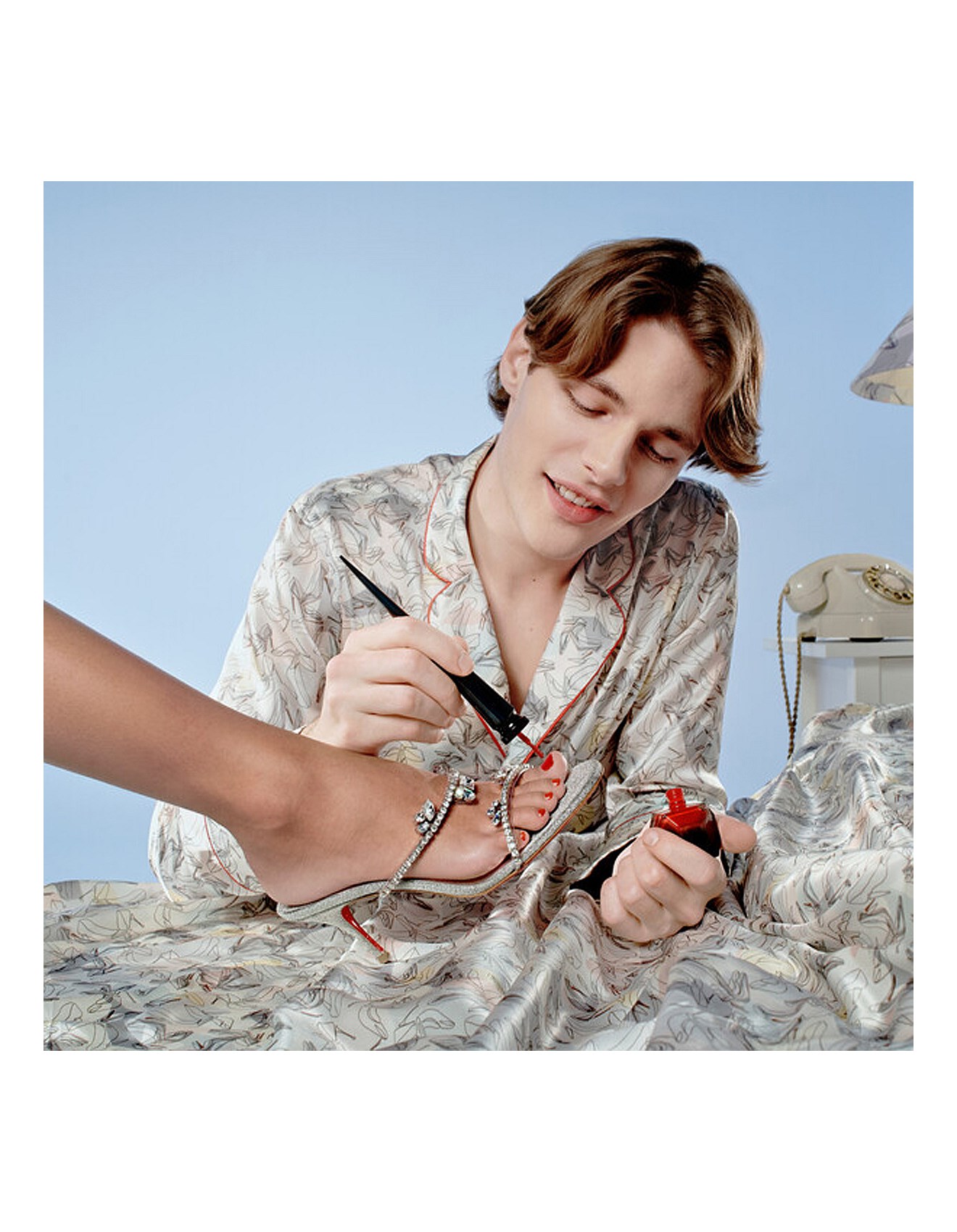 Christian Louboutin Just Queen 70 Calf Glitter/pvc | David Jones