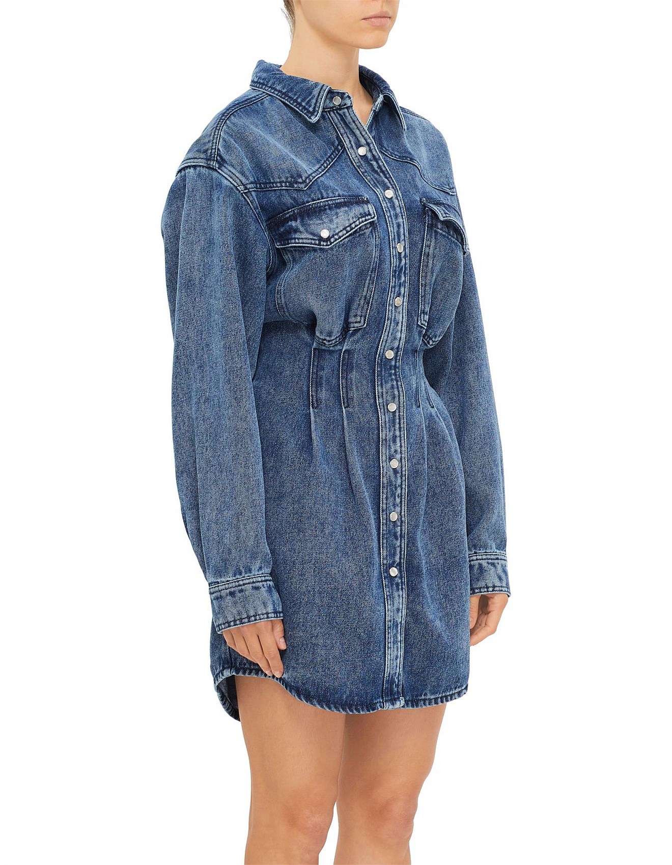 Isabel Marant Etoile Liliko Fluid Denim Midi Dress | David Jones