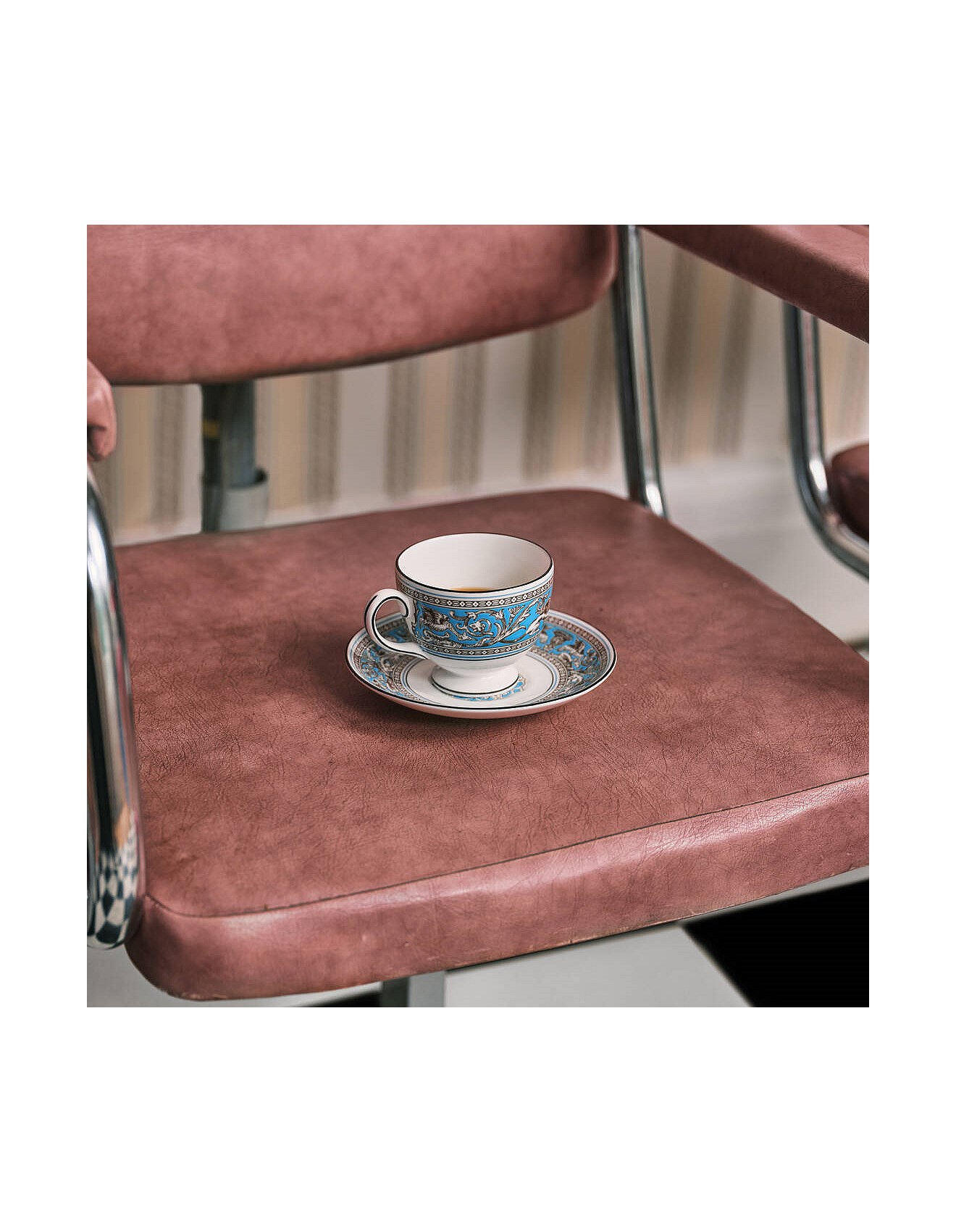 Wedgwood Florentine Turquoise Teacup Saucer 174ml | David Jones