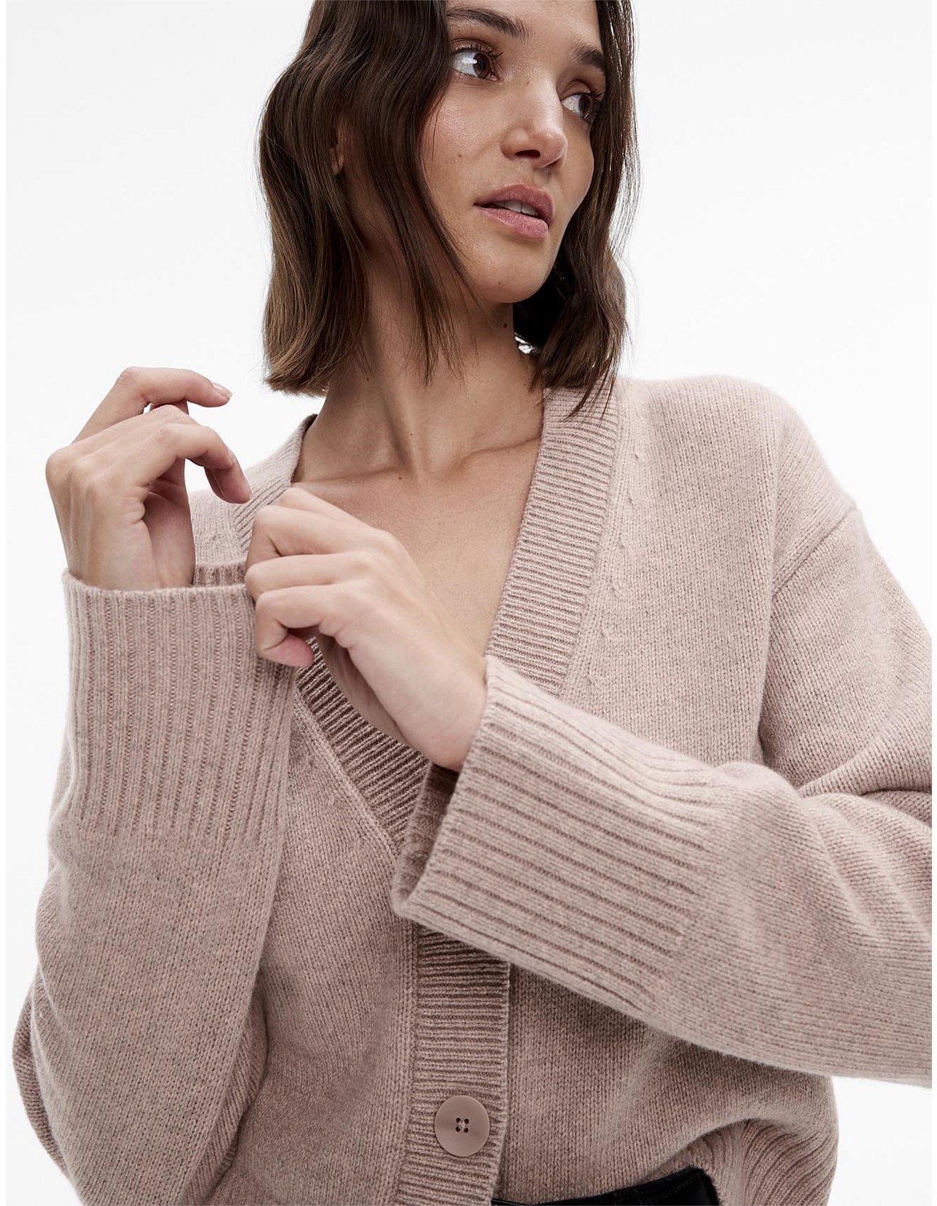 Witchery Wool Blend Button Knit Cardigan David Jones