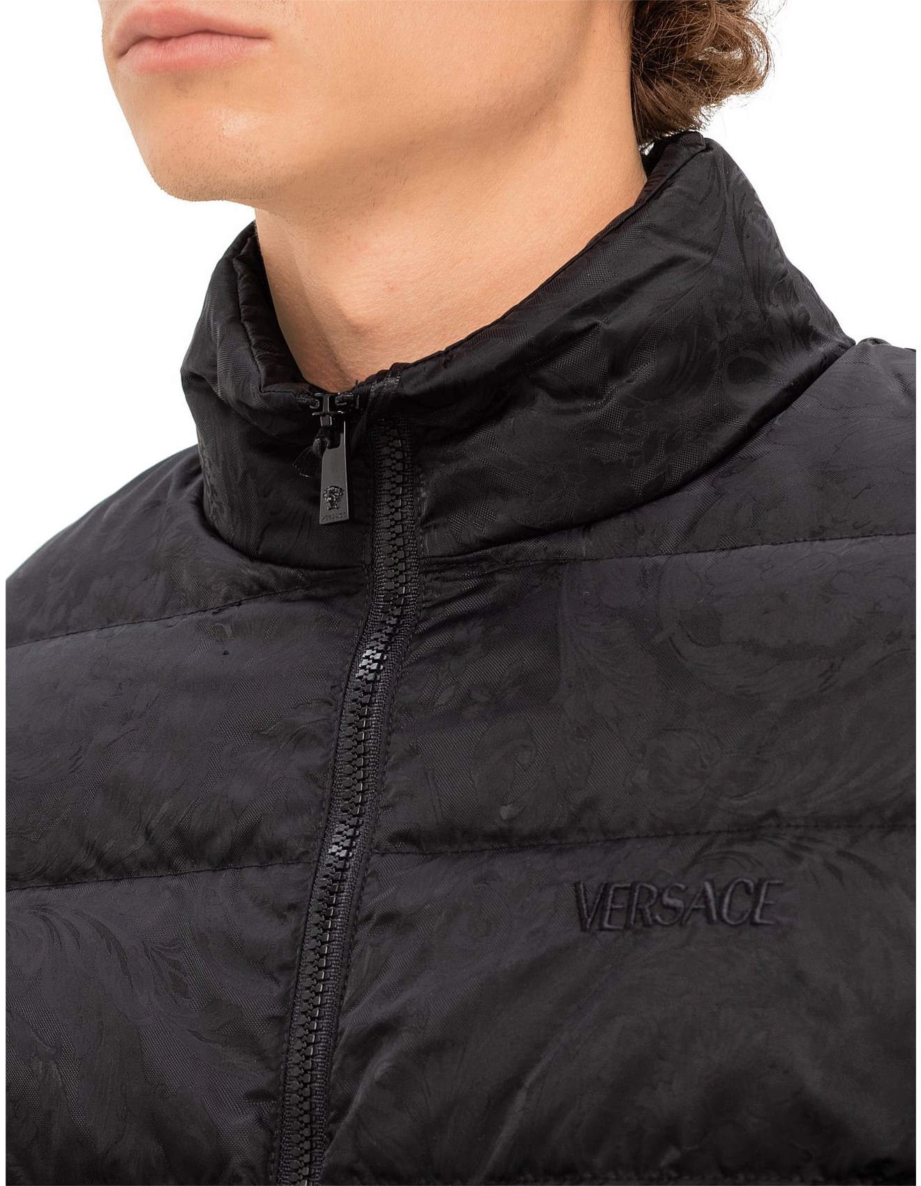 Versace Collection Versace Embroidery Puffer Jacket David Jones