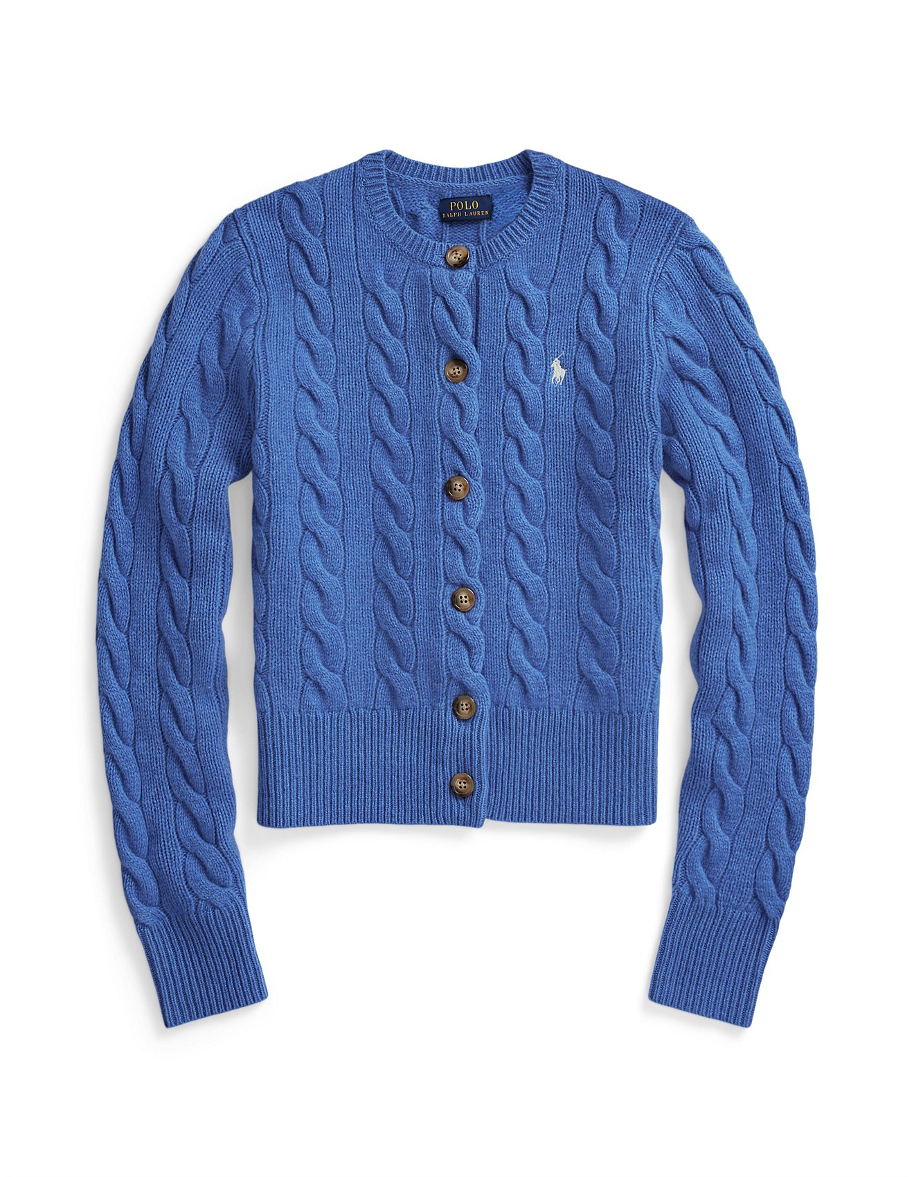 Polo Ralph Lauren Cable-knit Wool-cashmere Cardigan | David Jones