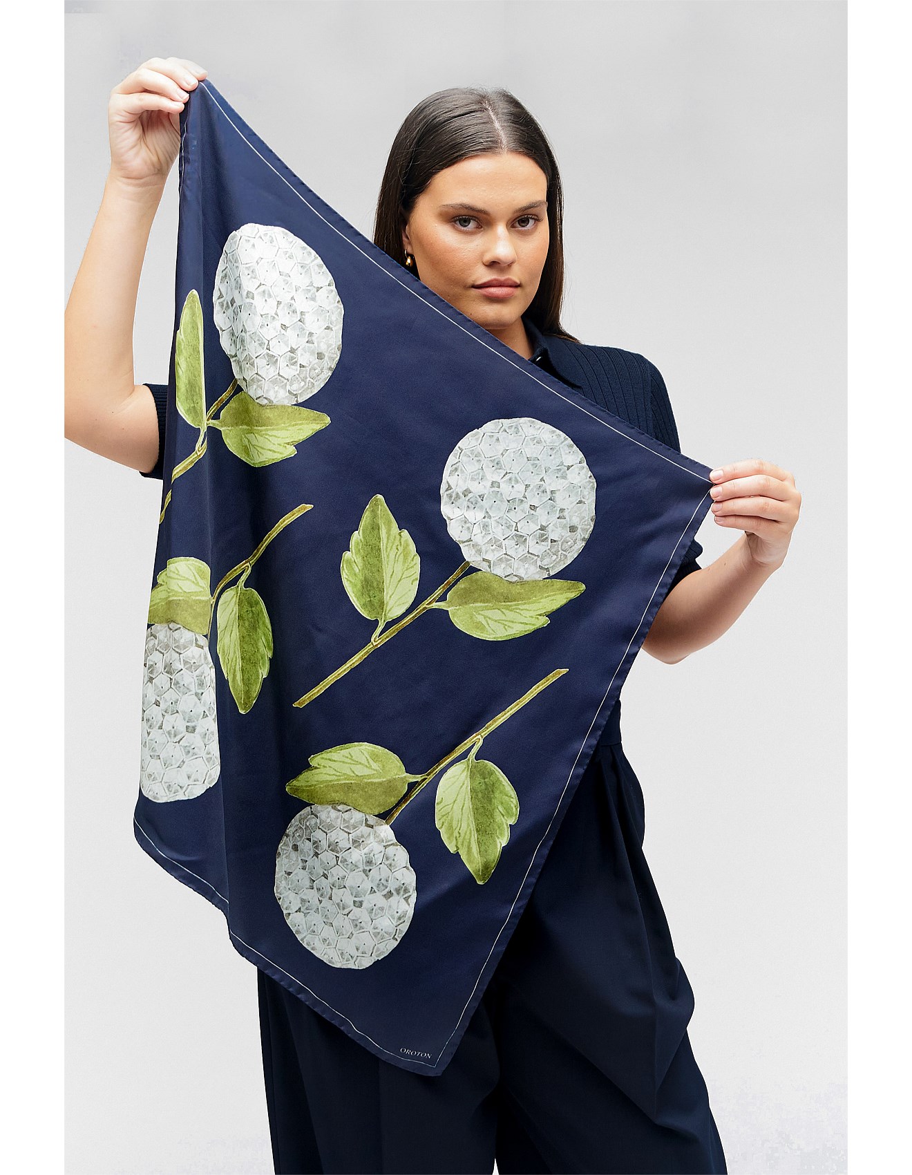 Bandana Oroton Scarves Oroton Bandana Silk Scarf David Jones - Main Image