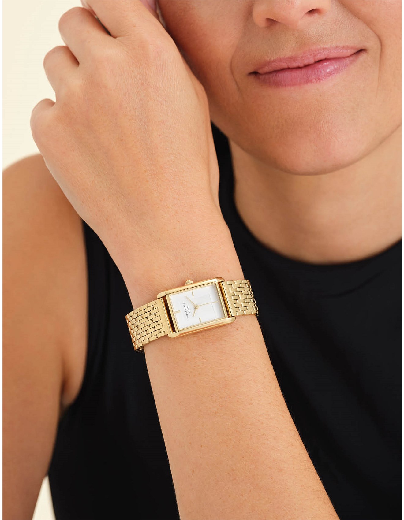 Wrist David Jones Rosefield Rosefield Heirloom White Dial Steel