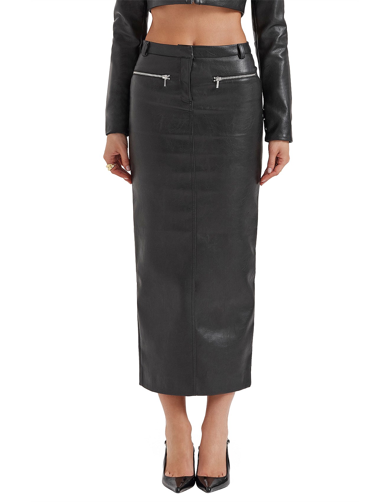 Inoe Lulu Clothing Online Shopping Inoe Grey Pencil Skirt Ione