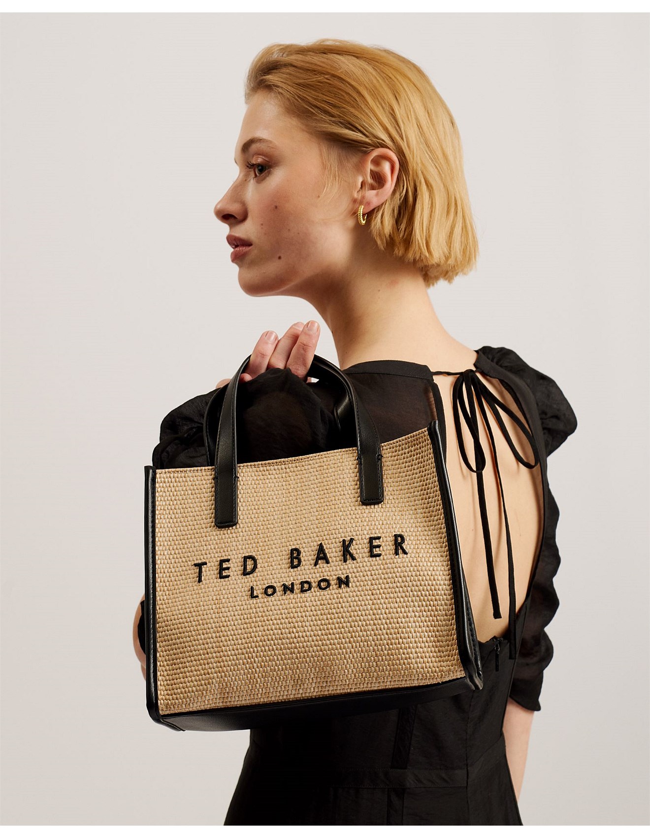 Raffia Ted Baker Mini Shopper Bag Ted Baker Paolina Raffia Small
