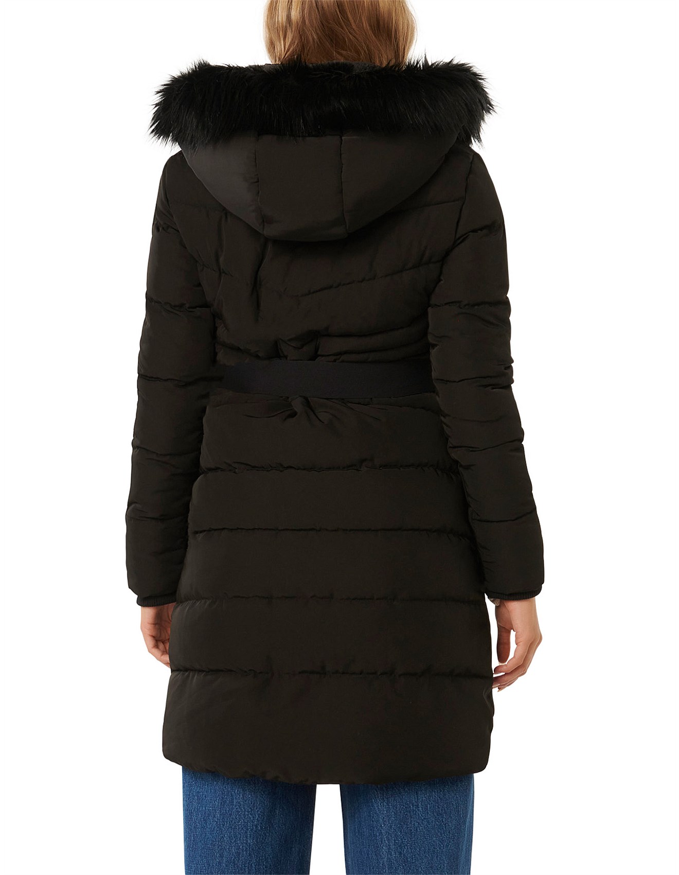 Forever New Ariana Belted Puffer Jacket David Jones