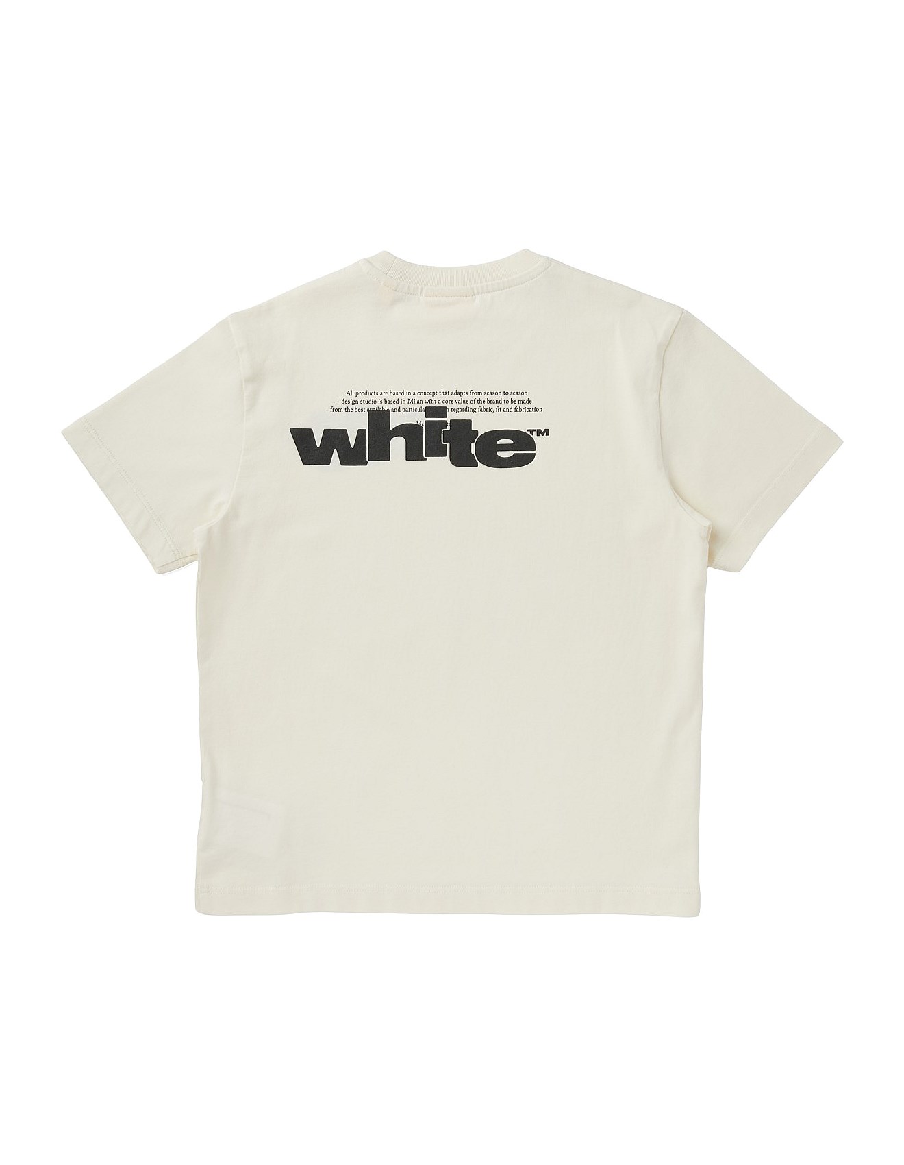 Off White Type Graphic Tee Short Sleeve (4 Yrs -12 Yrs) | David Jones