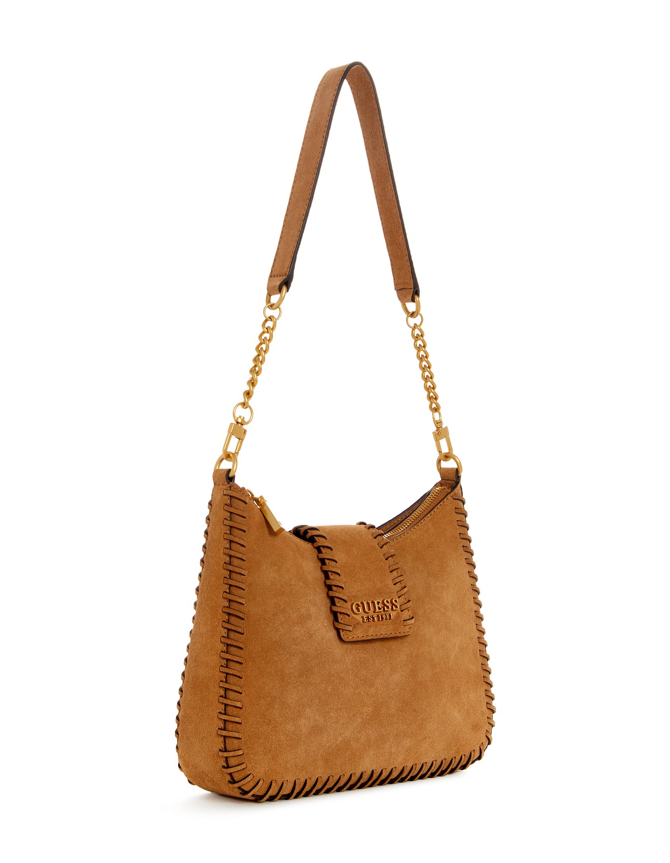 Guess Libera Suede Hobo Bag David Jones