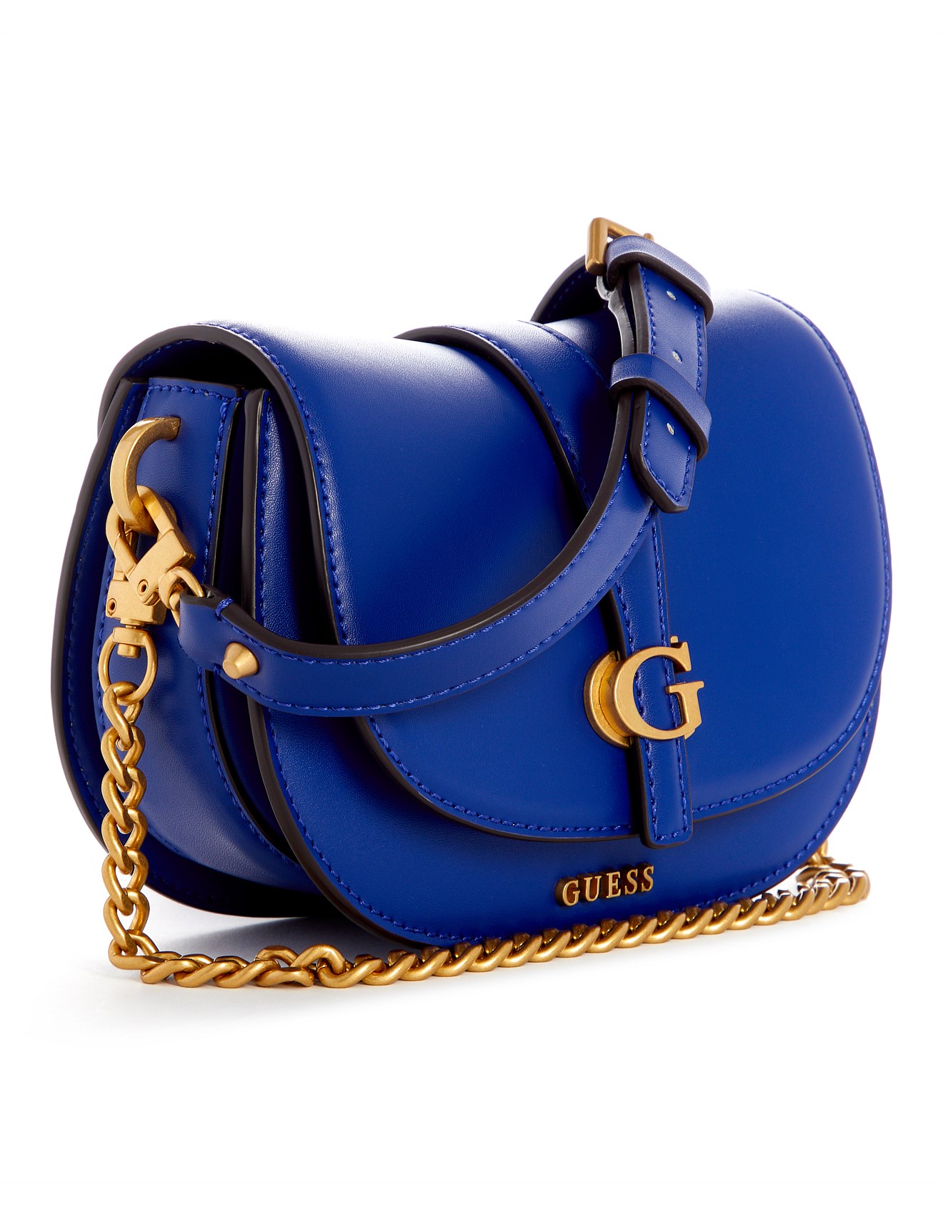 Kuba Guess Blue Shoulder Bag Guess Kuba Mini Crossbody Flap David