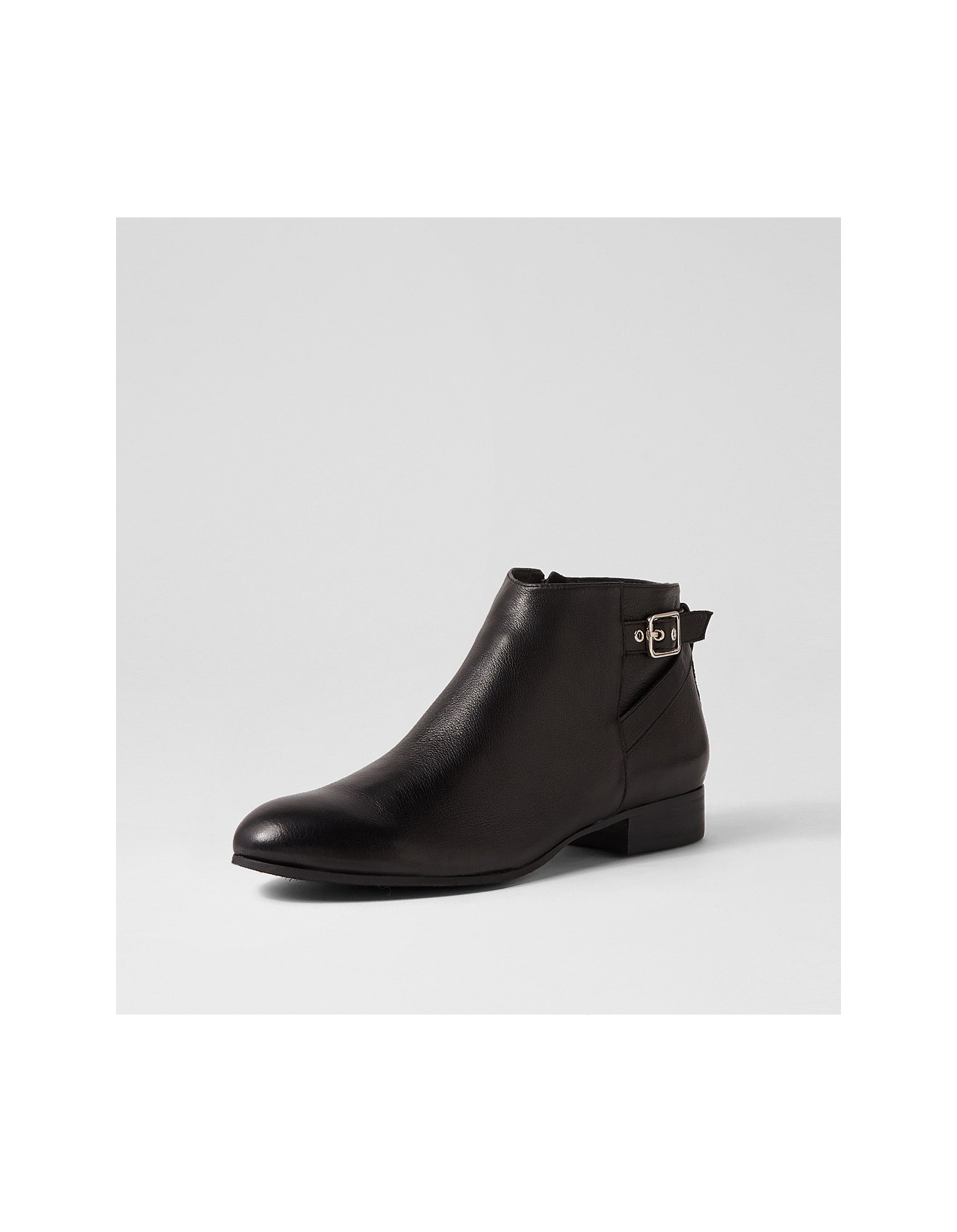 Midas Fisza Black Leather Ankle Boots David Jones
