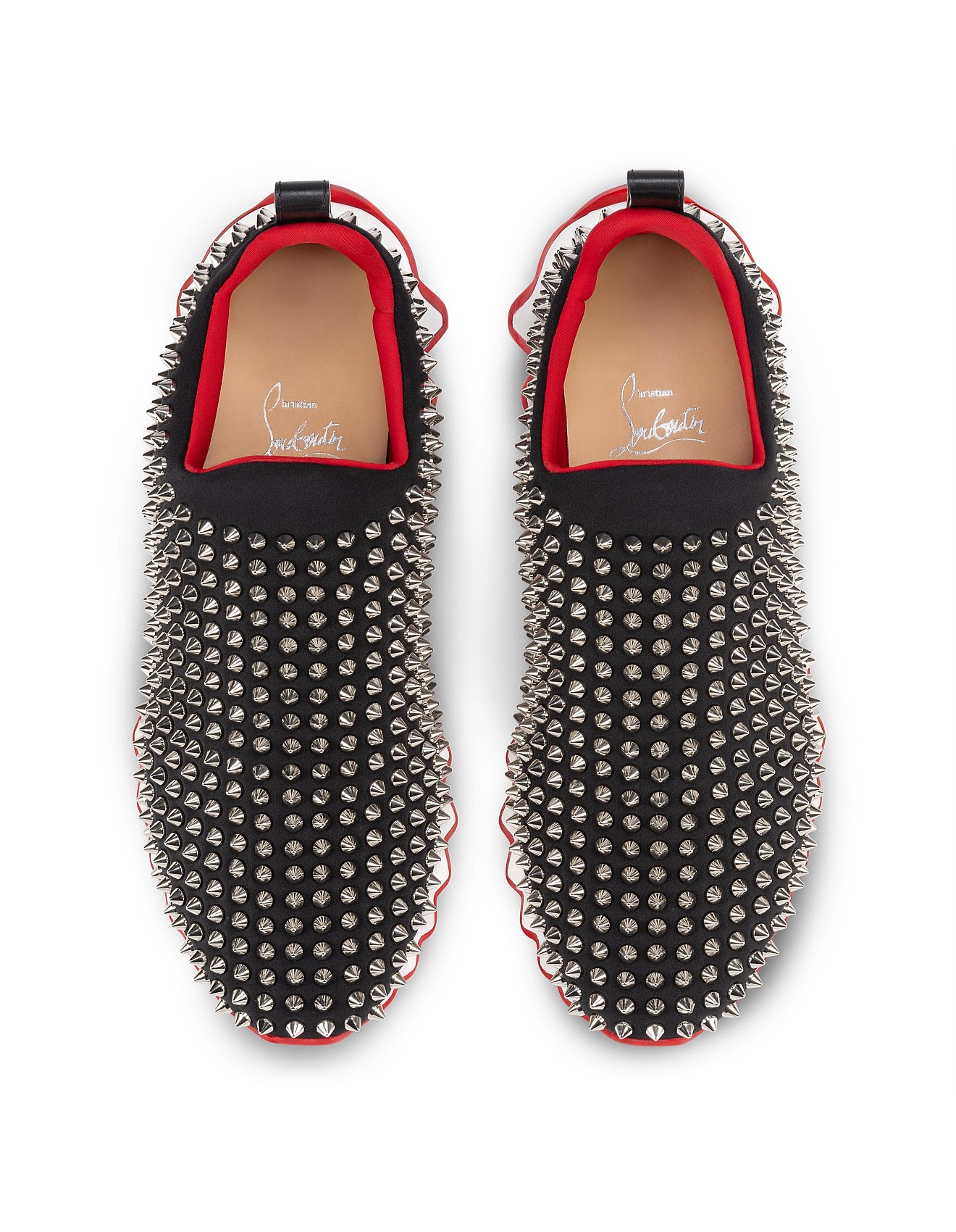 A18002 美品 クリスチャンルブタン Sharky Sock RED 40 Shoes】Unused Christian Louboutin Sharky Sock Sneakers with Shark