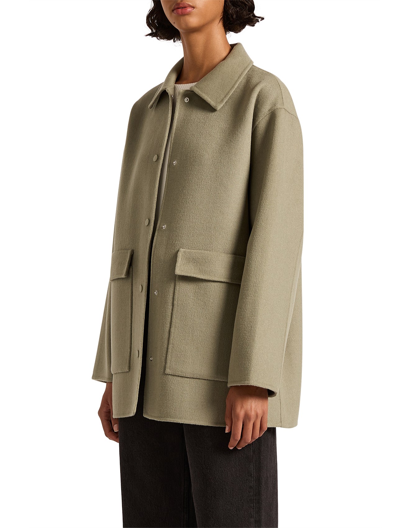 Nude Lucy Levi Wool Coat | David Jones