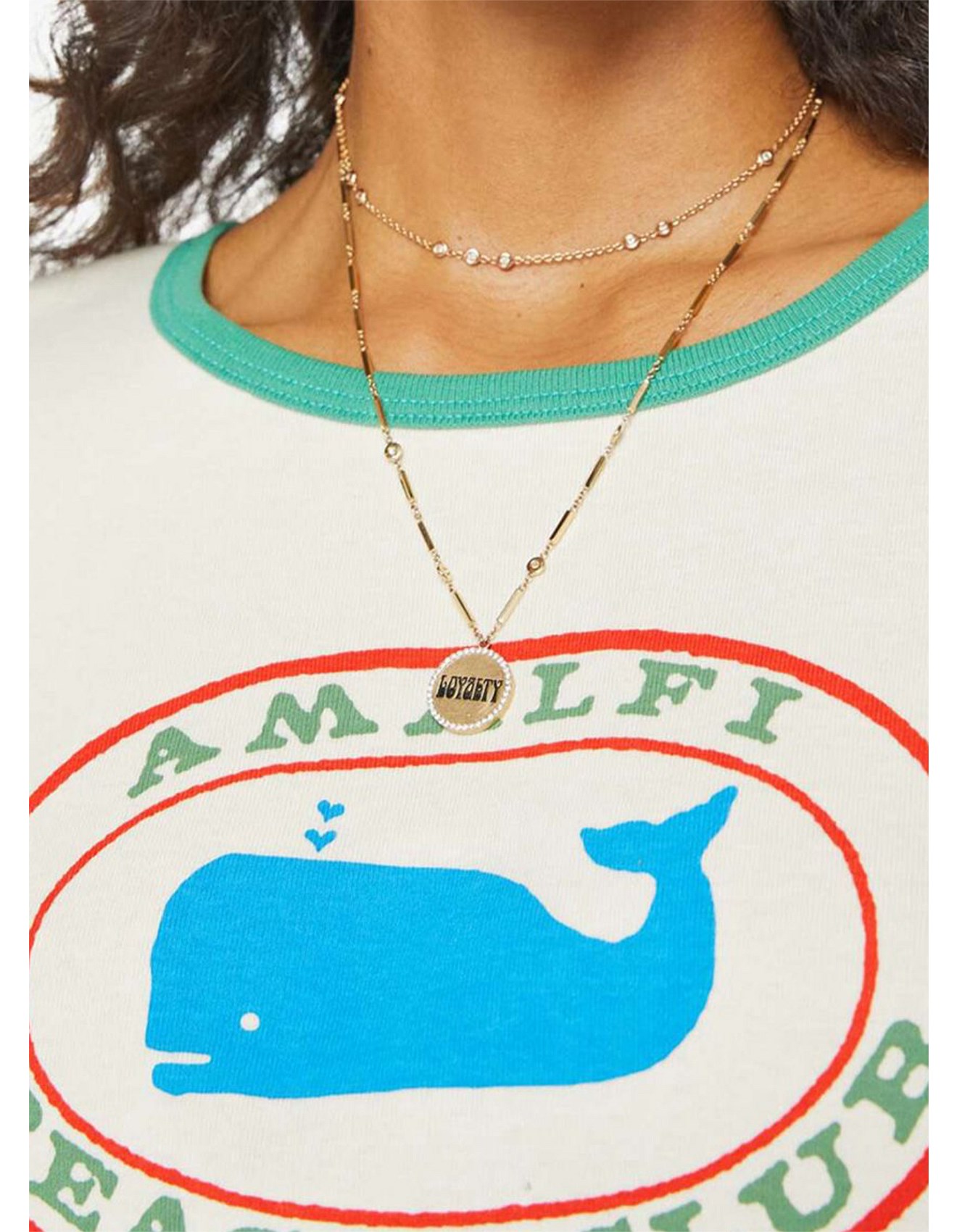 Mother the Itty Bitty Ringer T-shirt David Jones